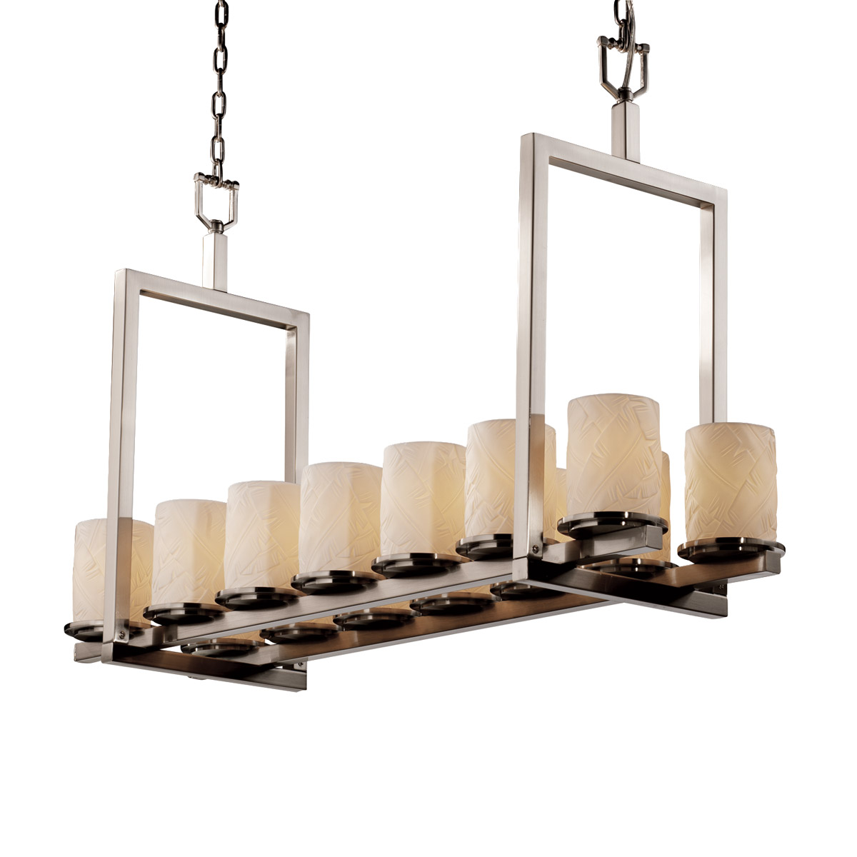 Limoges 14 Light 13 inch Matte Black Chandelier Ceiling Light in Sawtooth, 9800 Lm LED