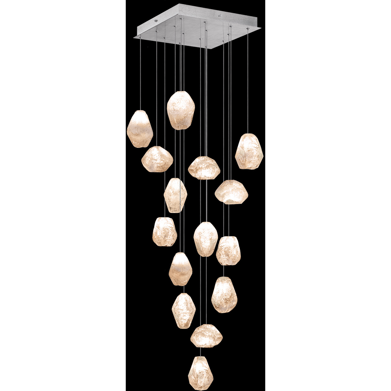 Natural Inspirations 15 Light 19 inch Silver Pendant Ceiling Light