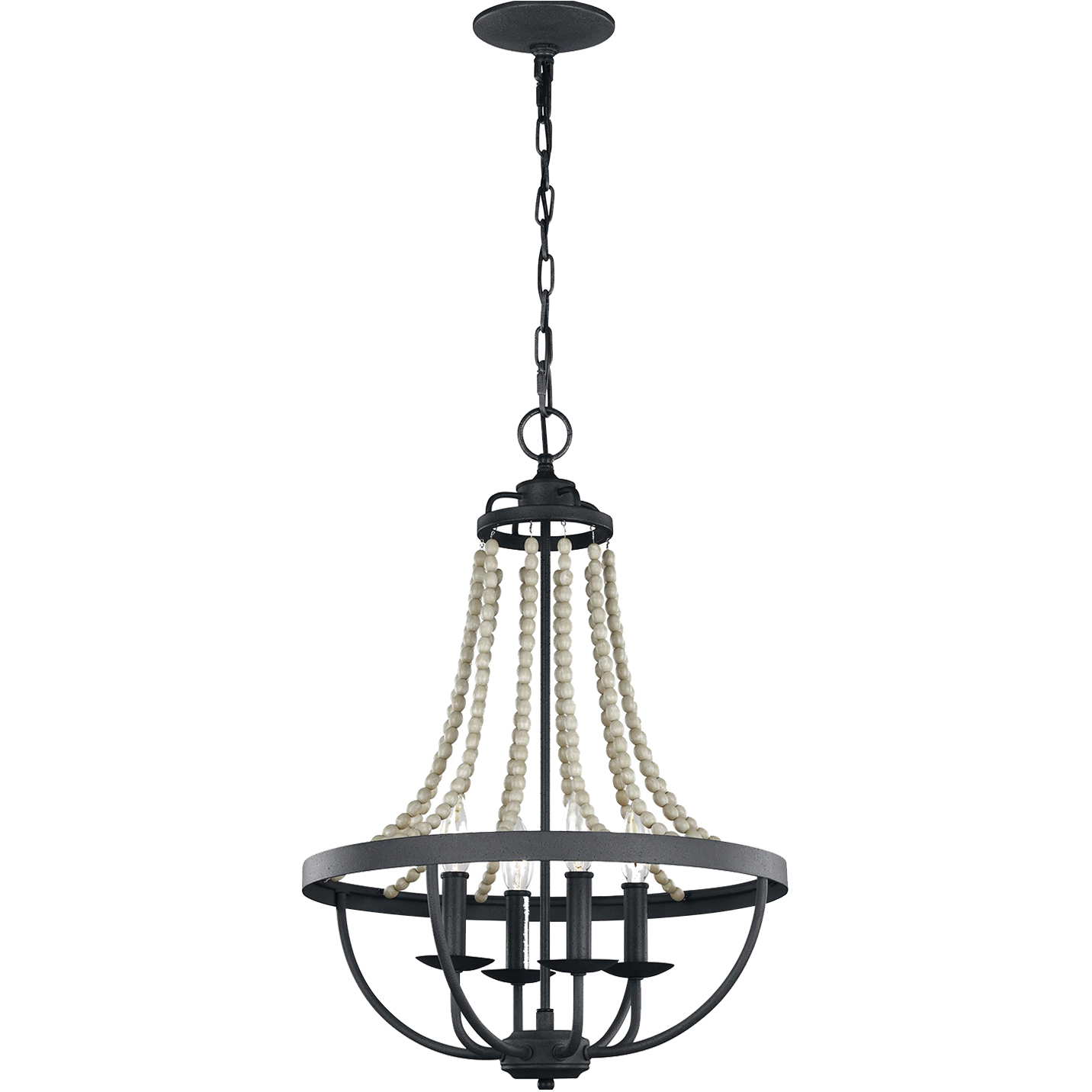Sean Lavin Nori 4 Light 17.13 inch Dark Weathered Zinc / Driftwood Grey Chandelier Ceiling Light