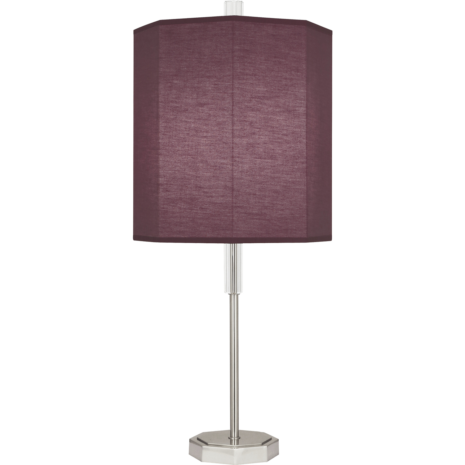 Kate 32.5 inch 150 watt Polished Nickel Table Lamp Portable Light in Vintage Wine