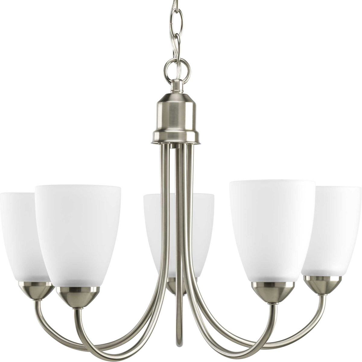 Gather 5 Light 20.5 inch Brushed Nickel Chandelier Ceiling Light