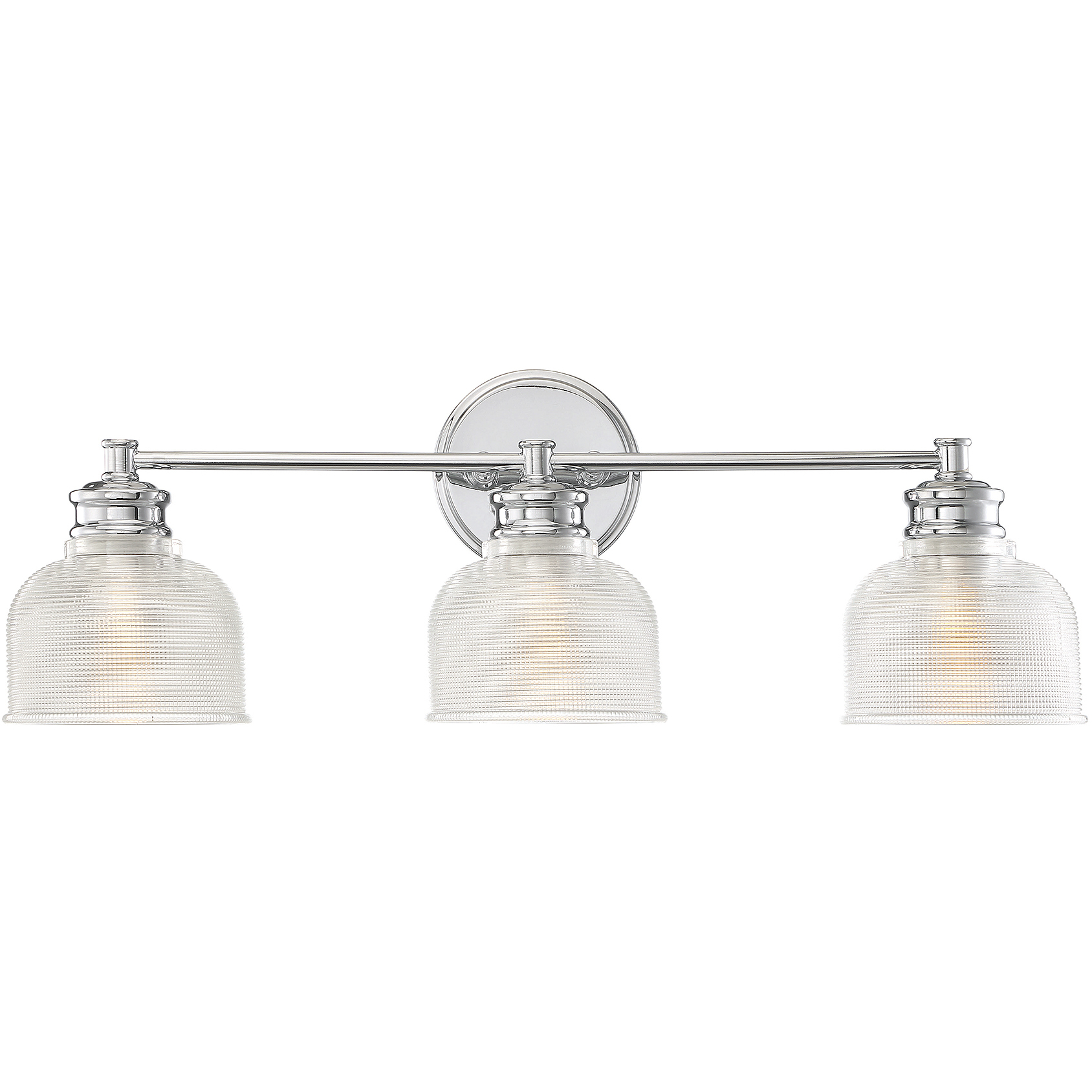 Transitional 3 Light 24.25 inch Chrome Bathroom Vanity Light Wall Light