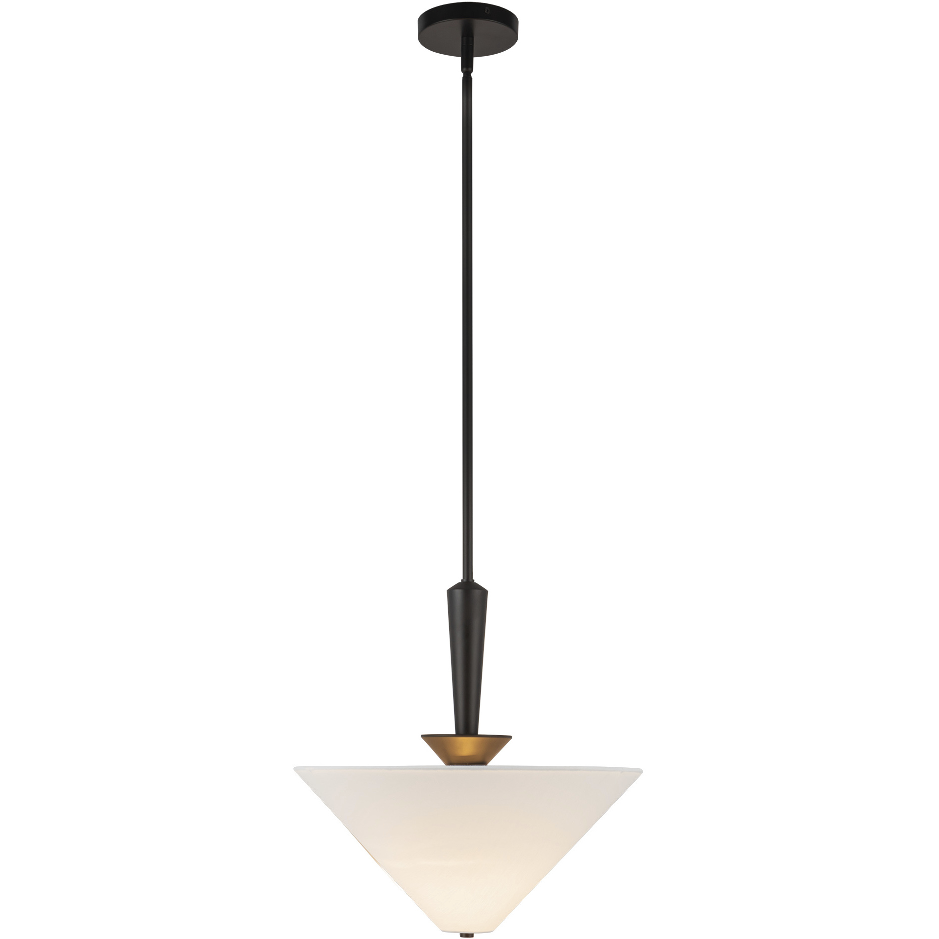 Alora Mood Bridgette 1 Light 16.38 inch Matte Black Pendant Ceiling Light in White Linen Shade