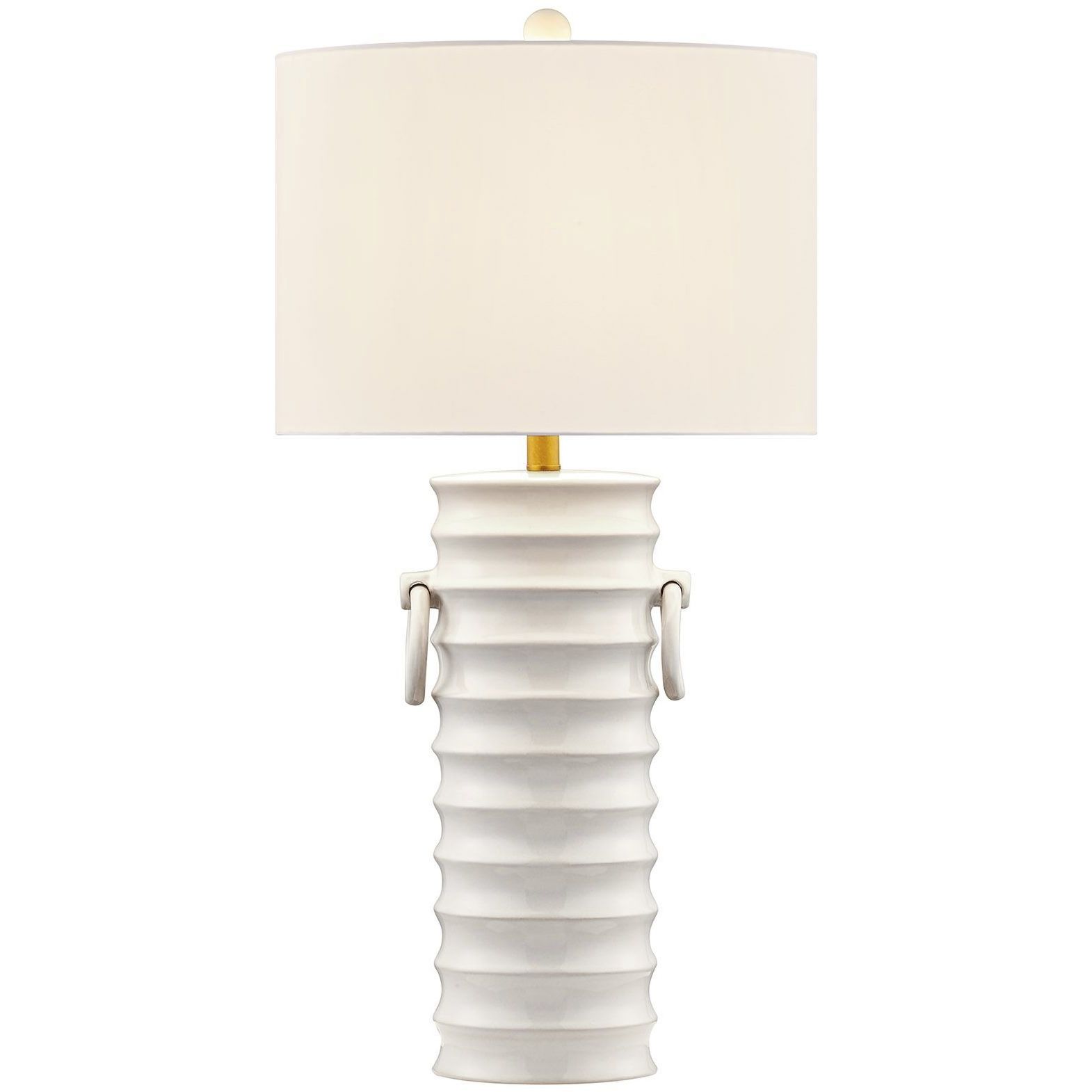 Cindy 32 inch 100.00 watt White Table Lamp Portable Light, Coco & Dash
