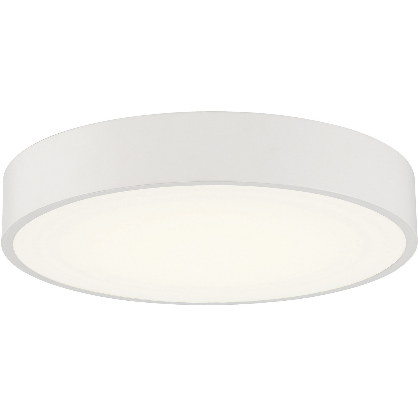Como LED 17.75 inch White Flush Mount Ceiling Light