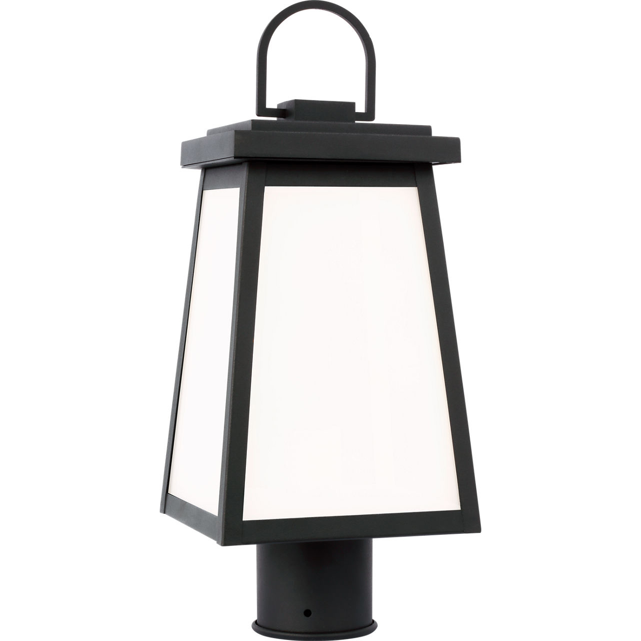 Founders 1 Light 17.25 inch Black Outdoor Post Lantern
