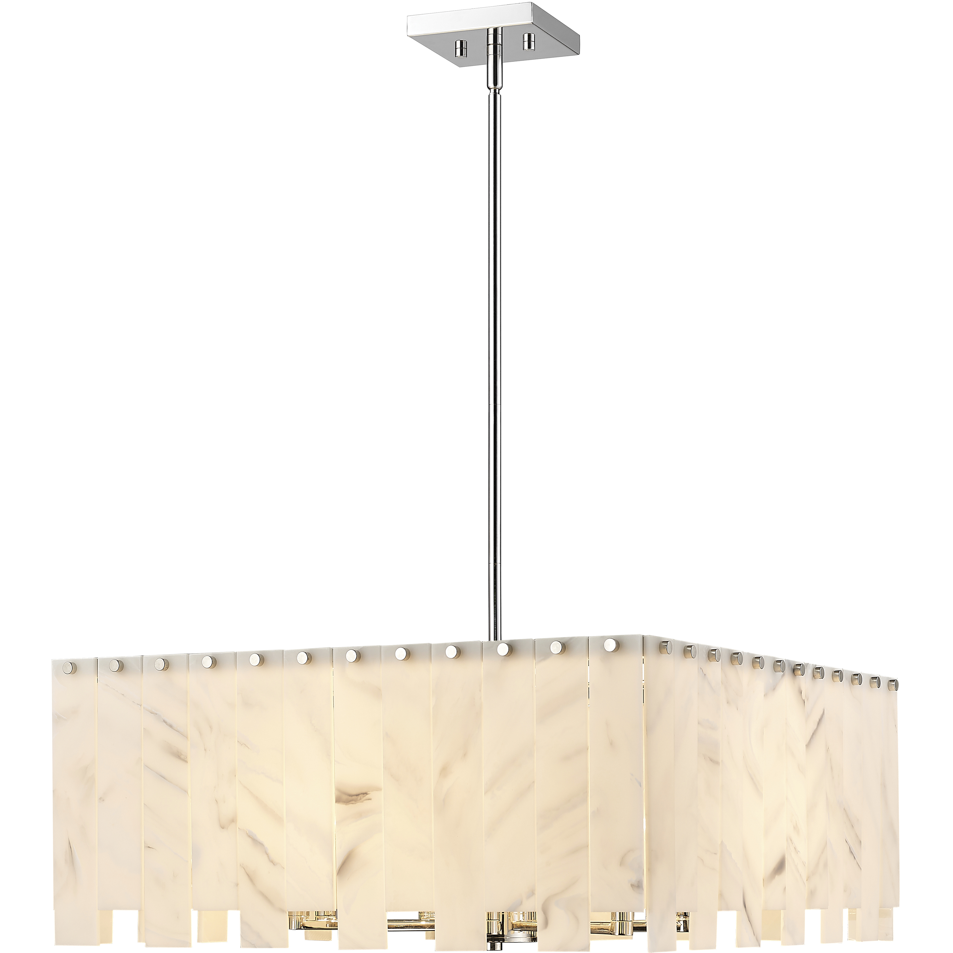 Viviana 8 Light 26 inch Polished Nickel Chandelier Ceiling Light