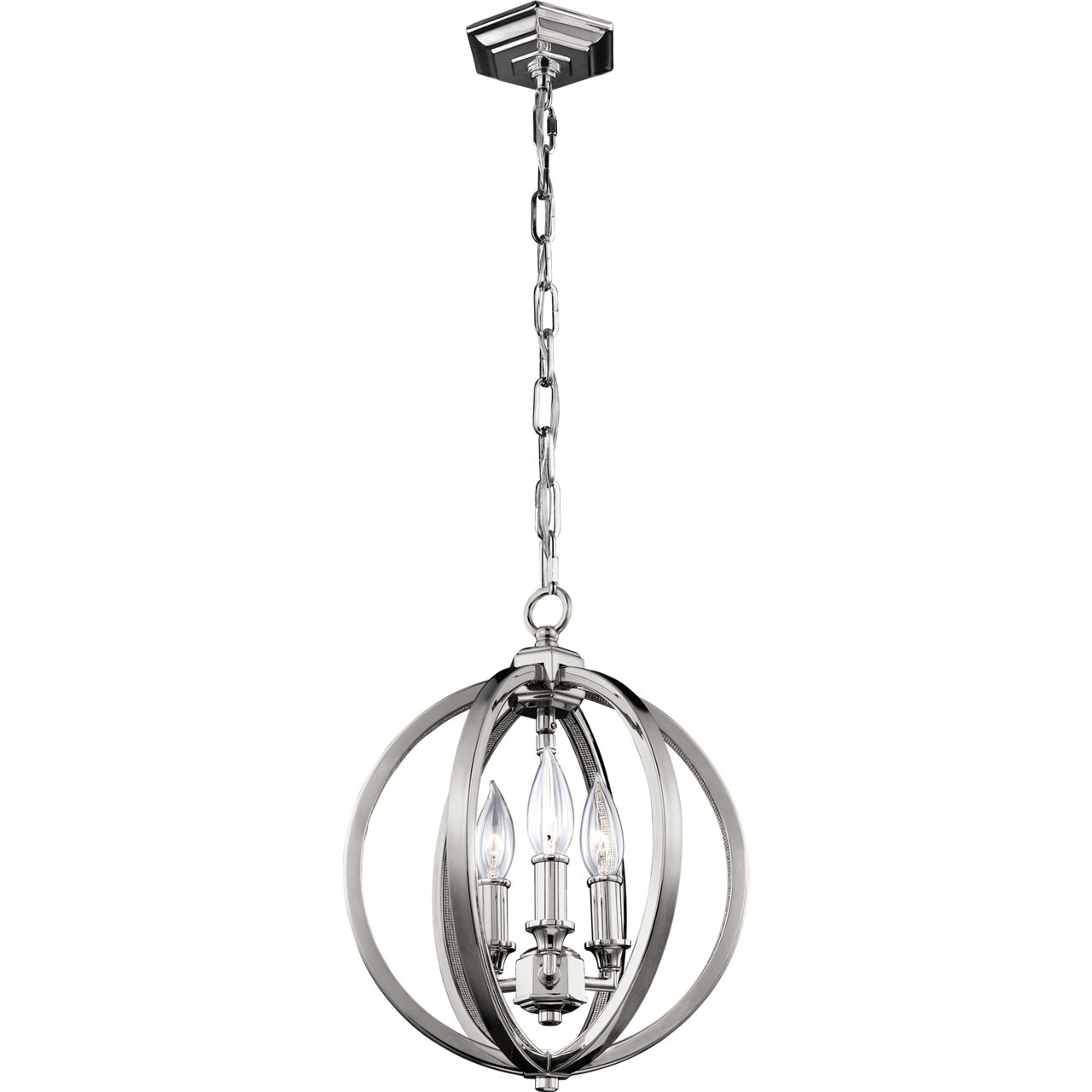 Sean Lavin Corinne 3 Light 11.25 inch Polished Nickel Pendant Ceiling Light