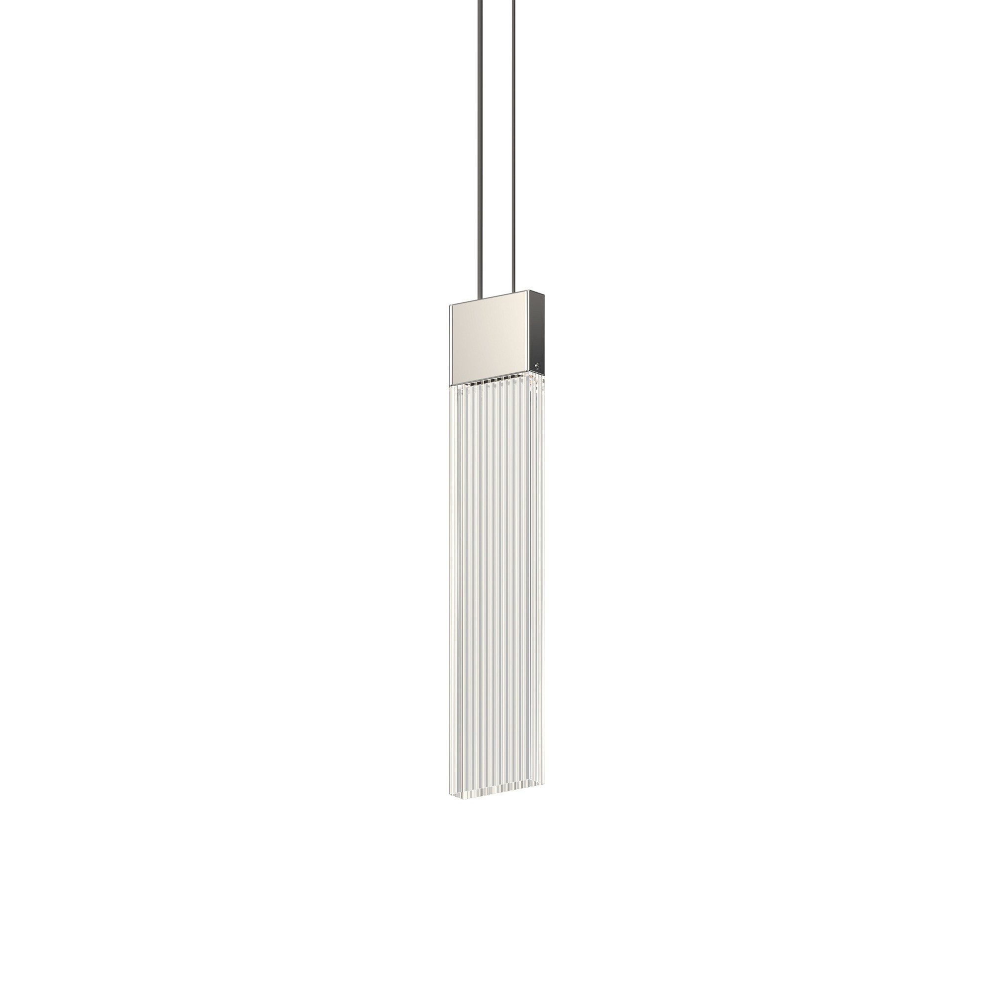 V Panels 1 Light 2.25 inch Polished Chrome Pendant Ceiling Light