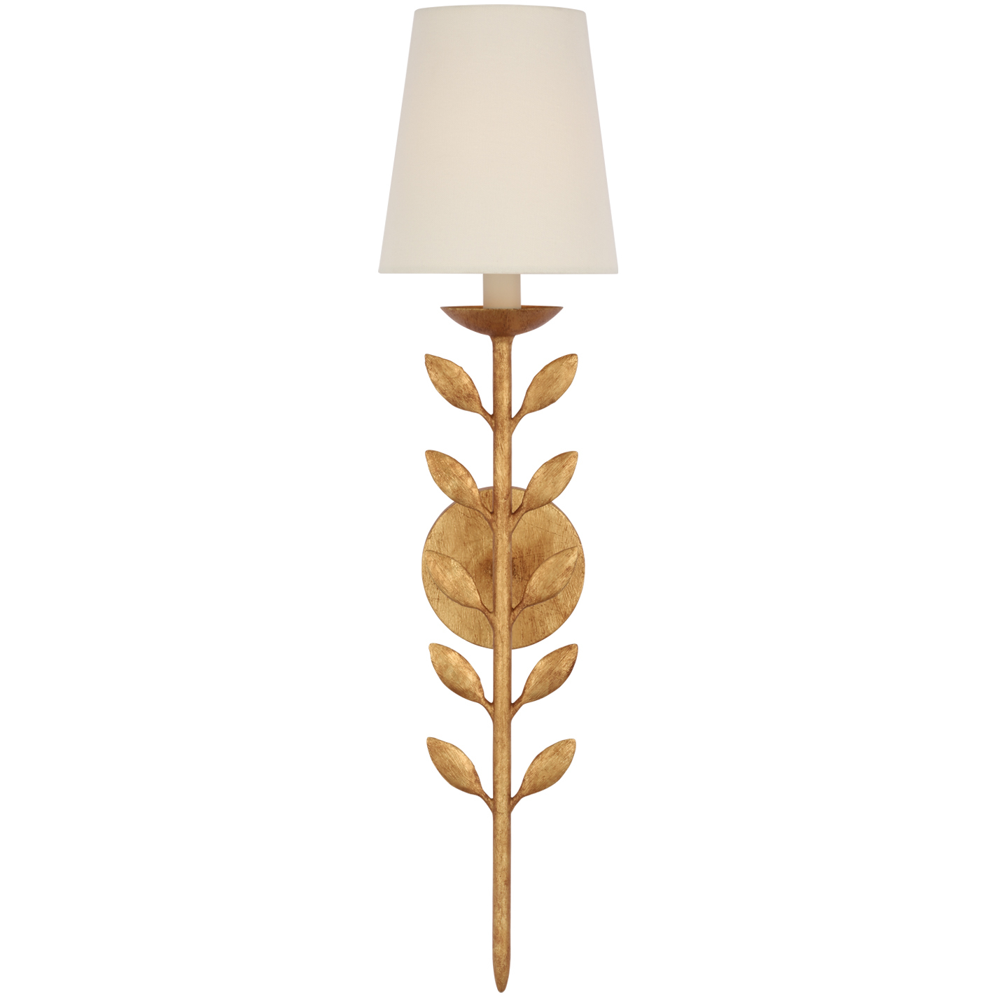 Julie Neill Eden2 LED 6.25 inch Antique Gold Leaf Sconce Wall Light