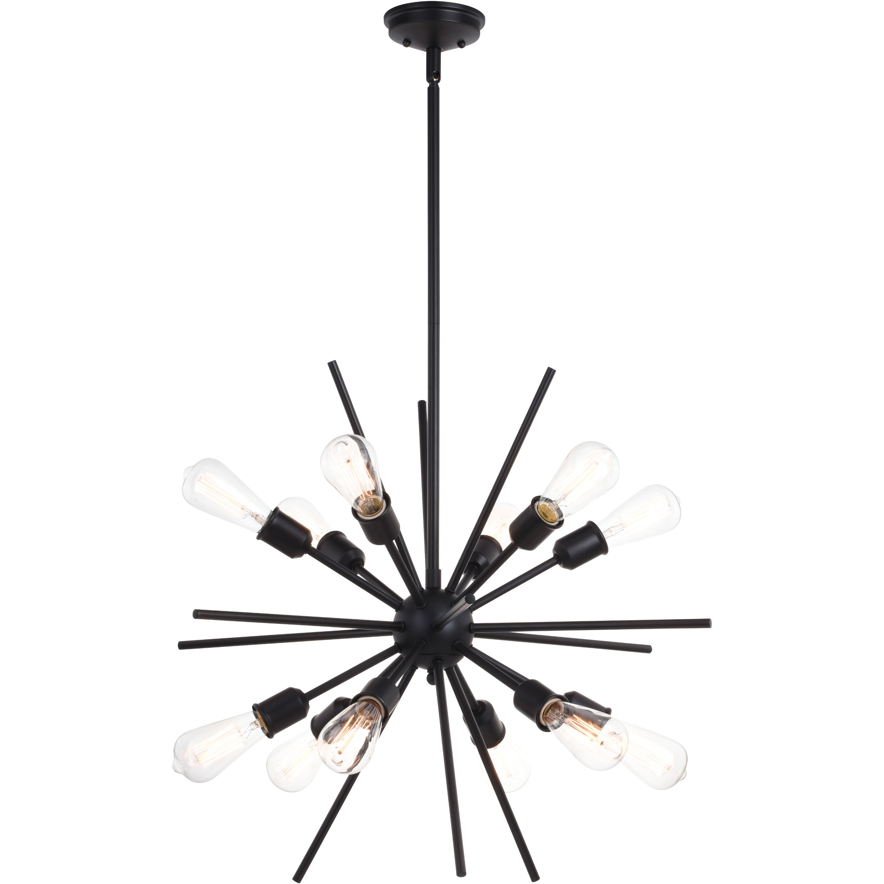 Estelle LED 27.5 inch Matte Black Pendant Ceiling Light