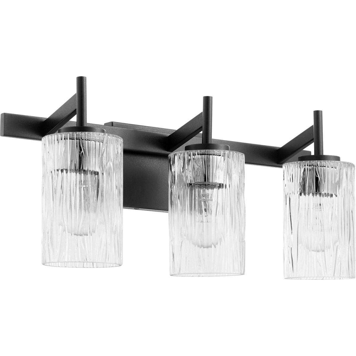 Fort Worth 3 Light 20.75 inch Noir Vanity Light Wall Light