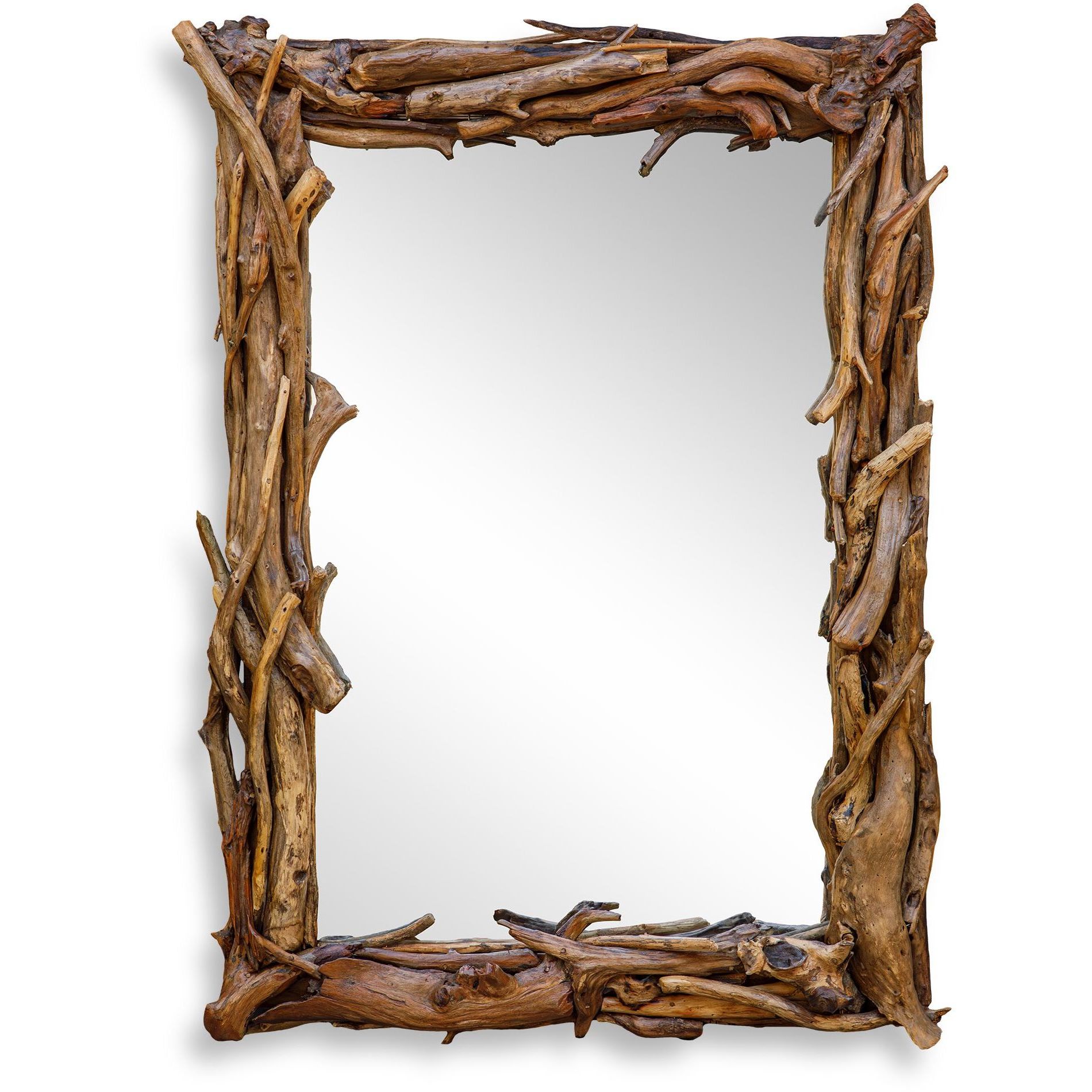 Rooted 44 X 32.5 inch Natural Teak Root Mirror