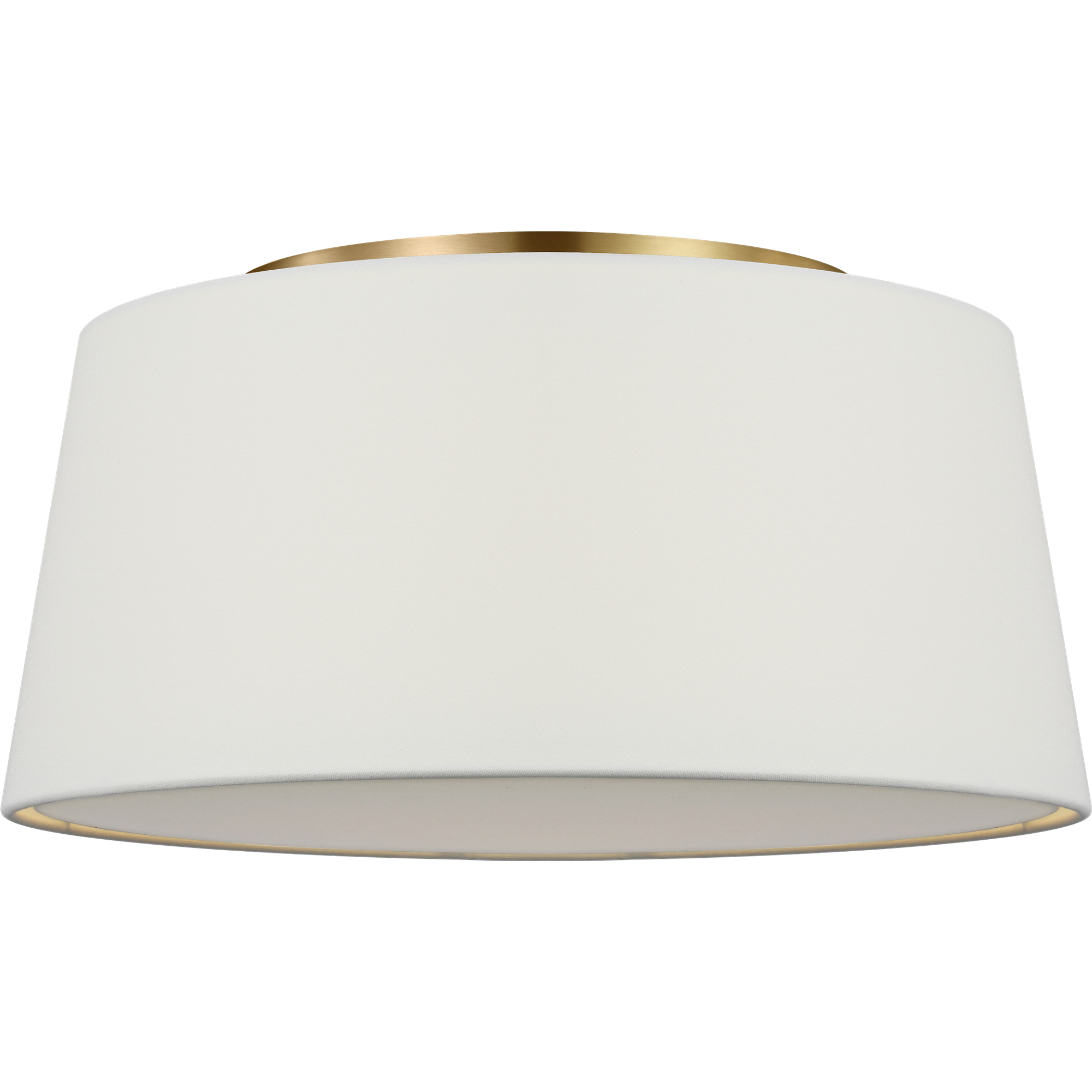 Richard June Hale 3 Light 18 inch Estate Brass Flush Mount Ceiling Light in Standard