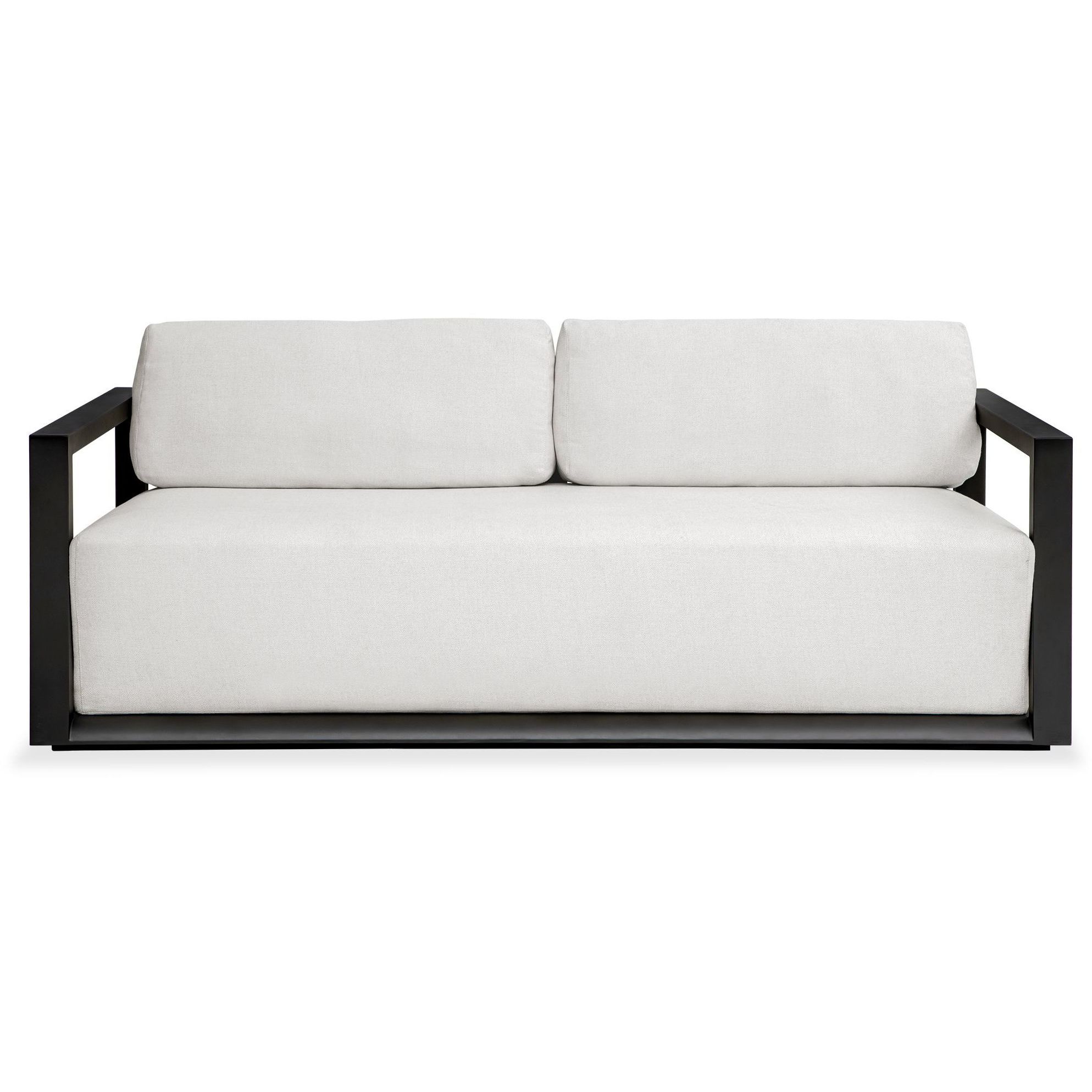 Remsen Java Black and Oyster White Outdoor Sofa