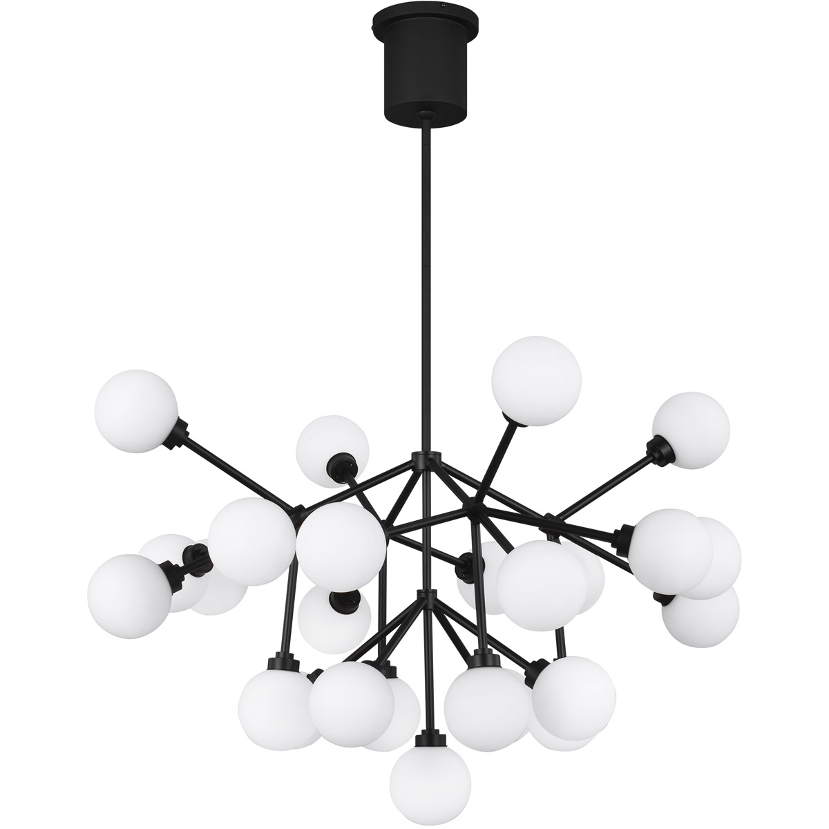 Sean Lavin Mara LED 28.8 inch Matte Black Chandelier Ceiling Light, Integrated LED