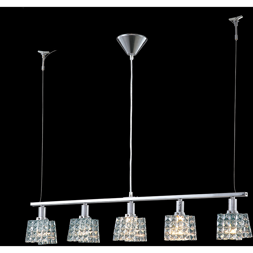 Butterfly 5 Light 4 inch Silver Chandelier Ceiling Light