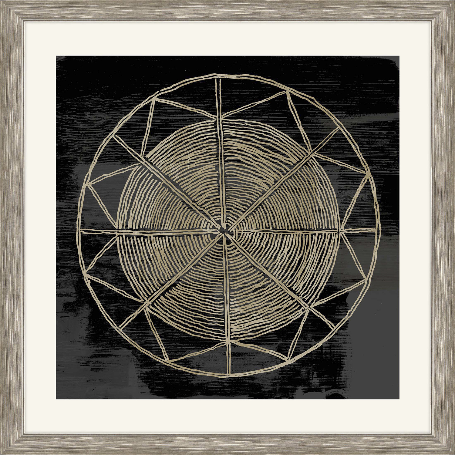 Woven Dreams Black and Neutral Framed Art