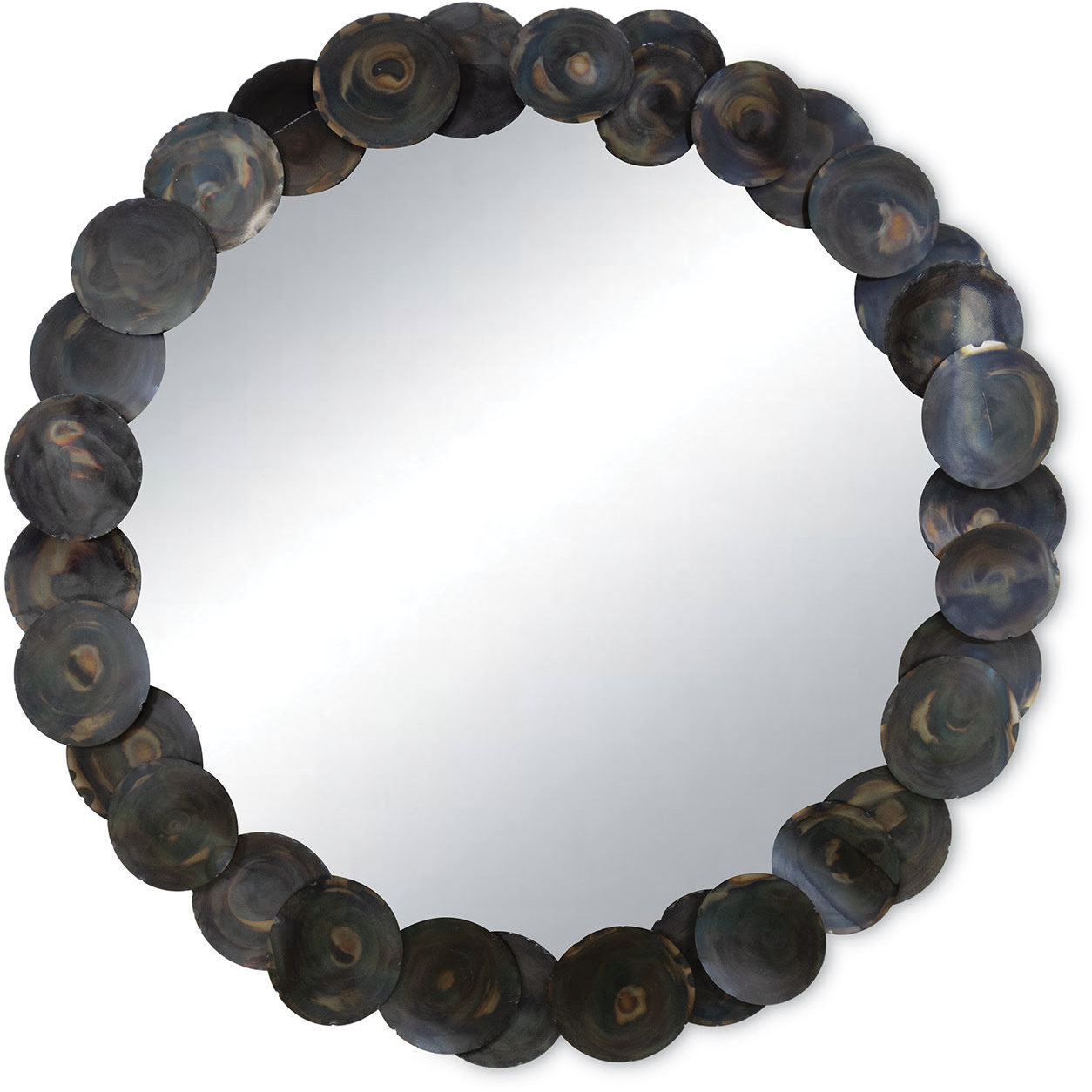 Ember 40 X 40 inch Blackened Iron Mirror