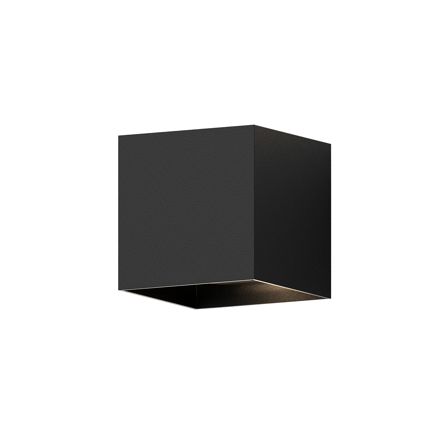 Qube 2 Light 5.25 inch Textured Black Indoor-Outdoor Sconce