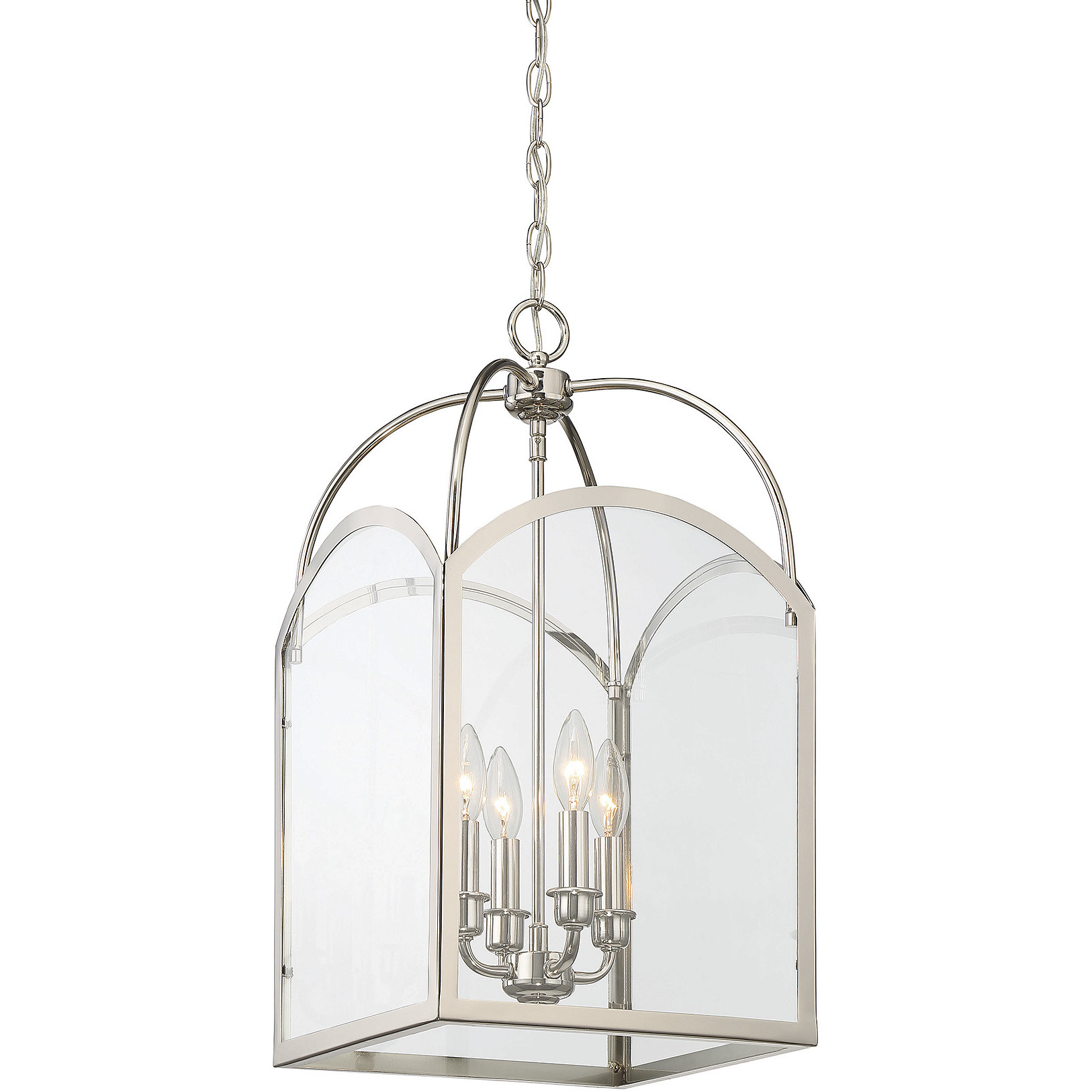 Garrett 4 Light 12 inch Polished Nickel Pendant Ceiling Light, Essentials