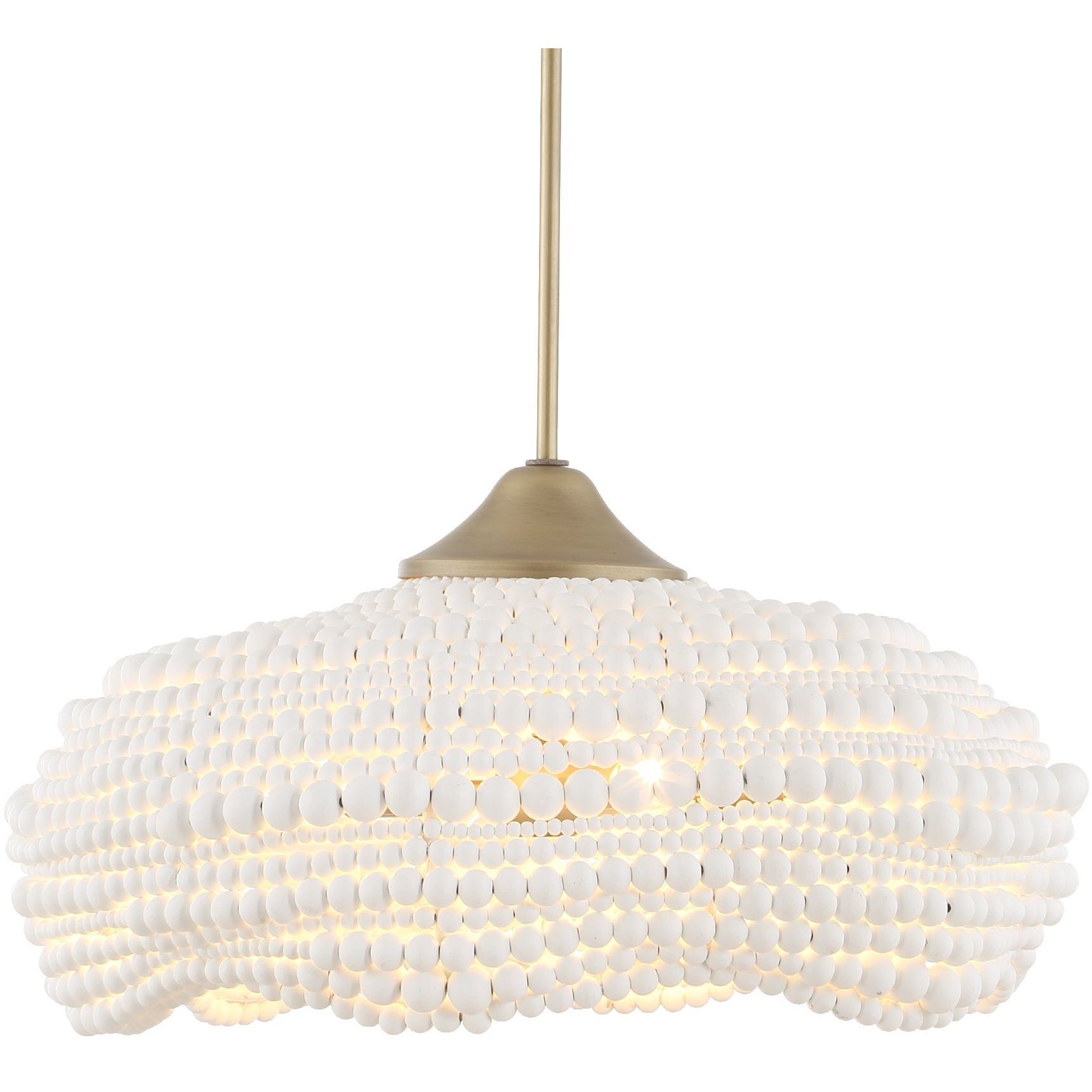 Biddeford 5 Light 24 inch Brushed Matte Gold Pendant Ceiling Light
