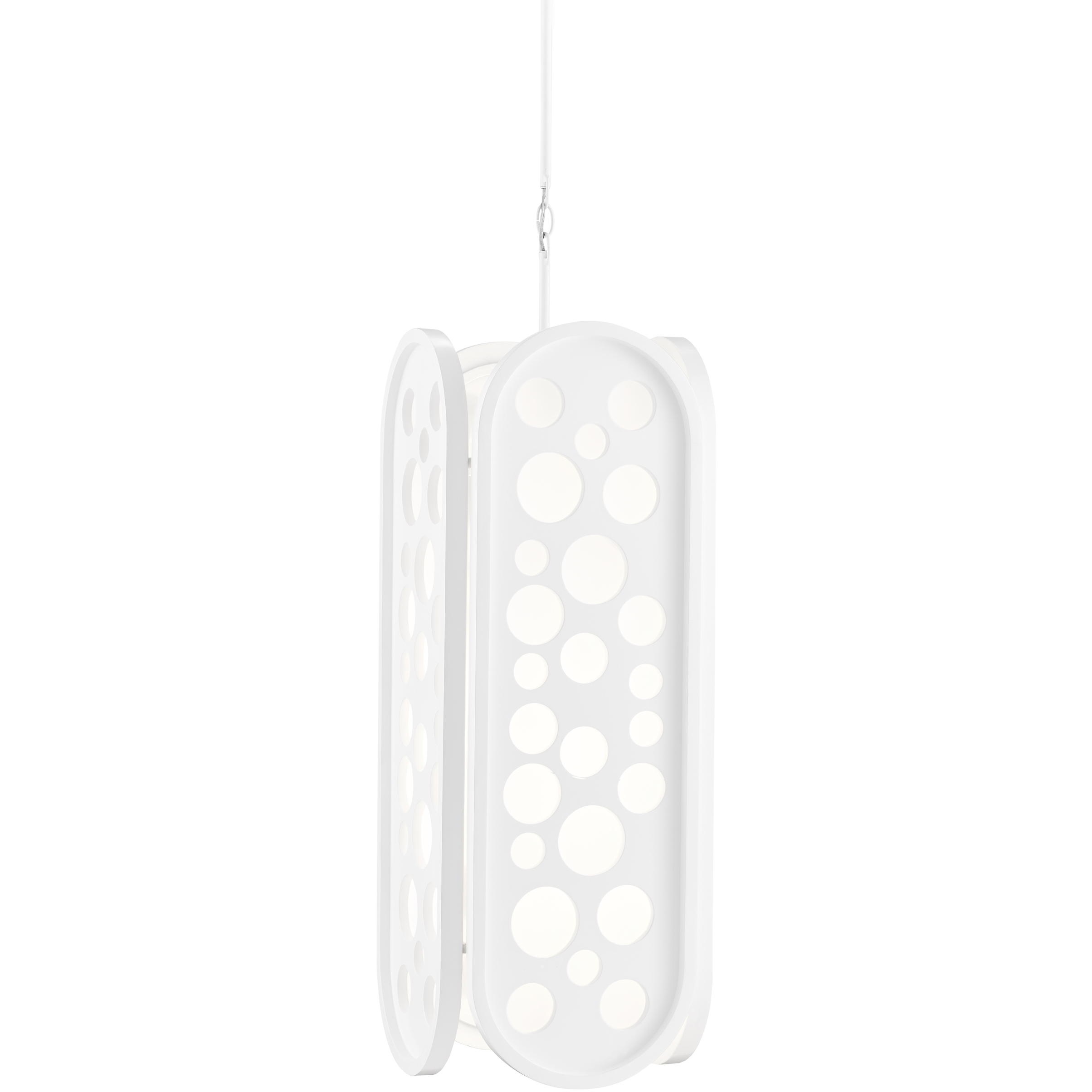 Lapidus 1 Light 13 inch Sugar White Pendant Ceiling Light, Large, Sasha Bikoff Collection