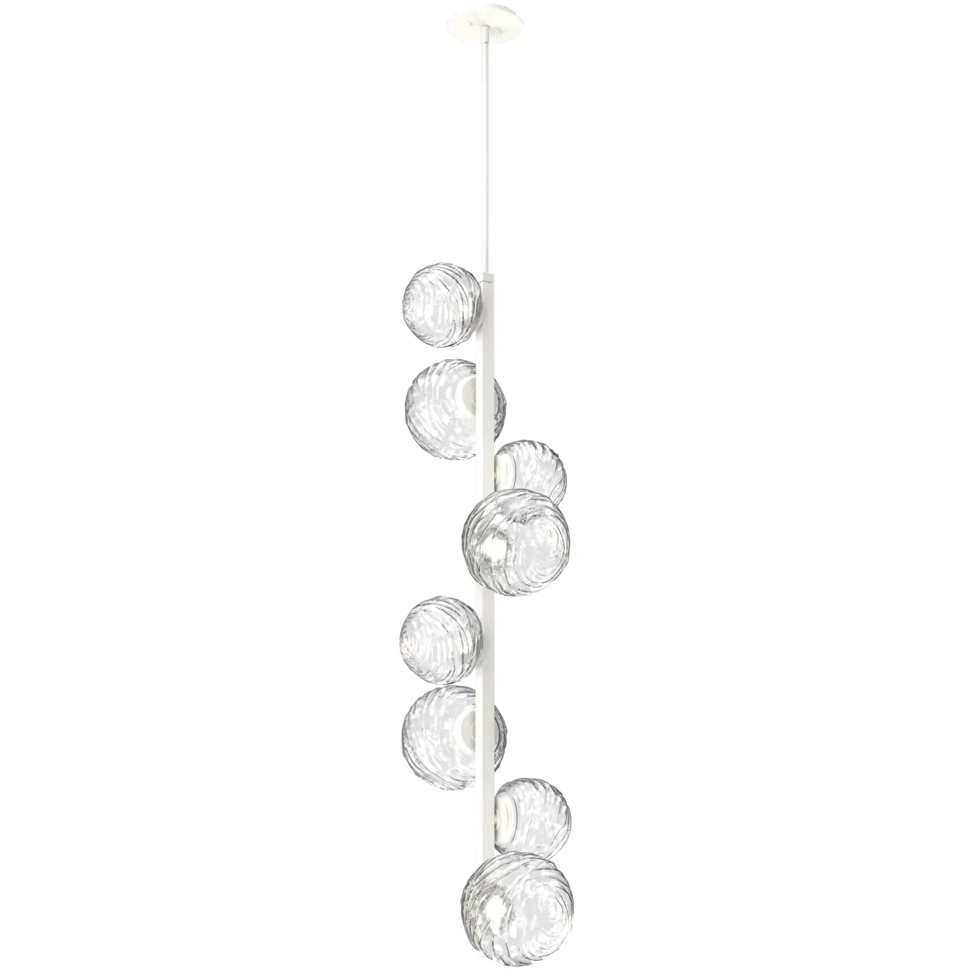 Gaia LED 16.6 inch Salt White Chandelier Ceiling Light, Twisted Vine