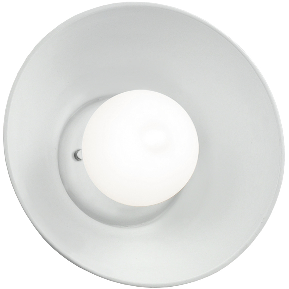 Ambiance Collection 1 Light 10 inch Gloss White Wall Sconce Wall Light