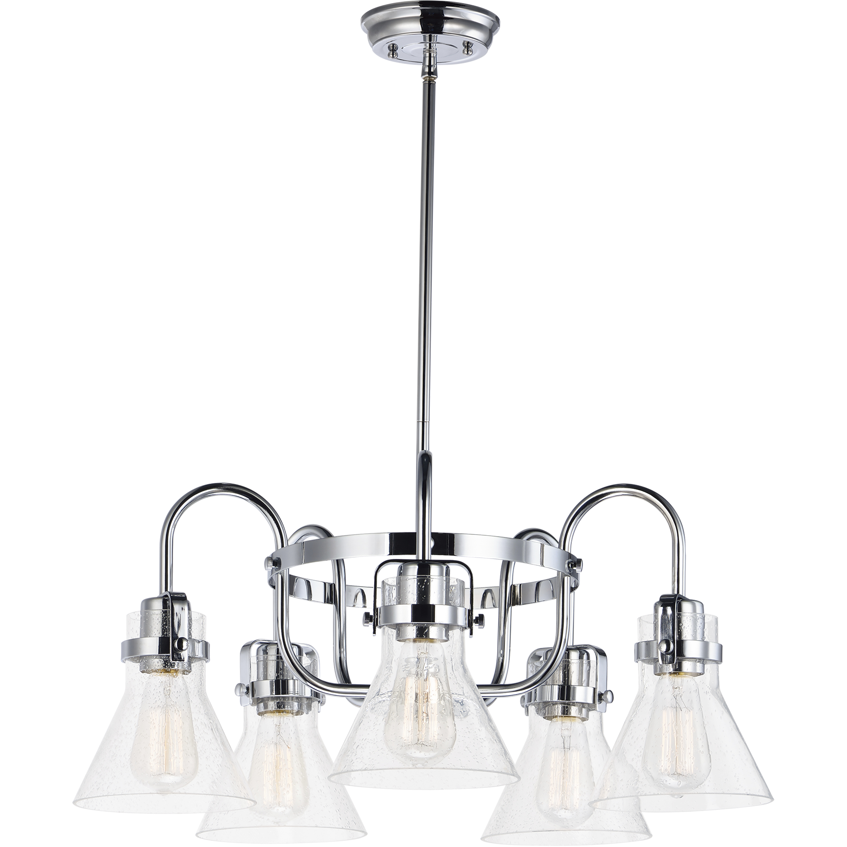 Seafarer 5 Light 23.75 inch Oil Rubbed Bronze Single-Tier Chandelier Ceiling Light in Incandescent Bulb Not Included