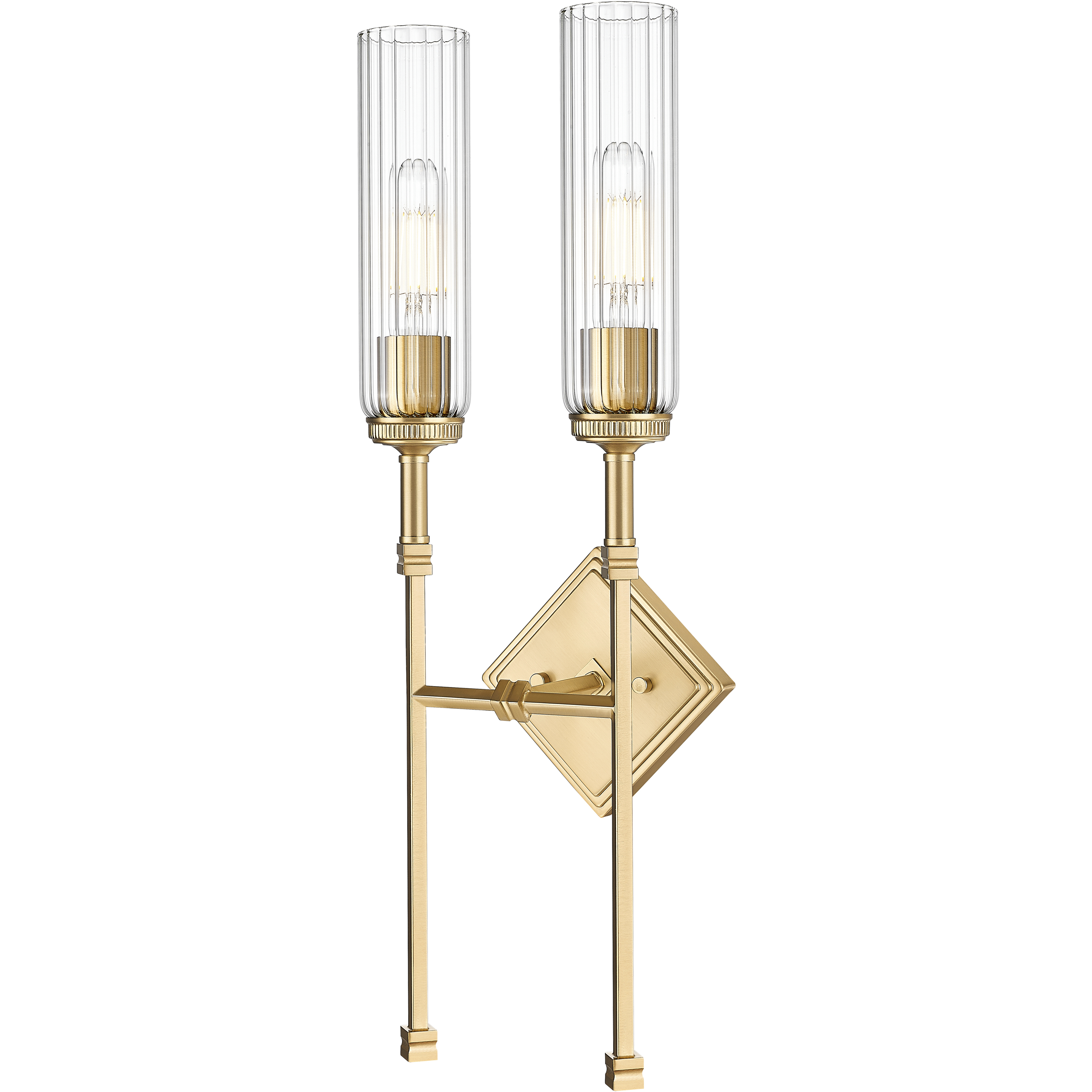 Esme 2 Light 8 inch Modern Gold Wall Sconce Wall Light