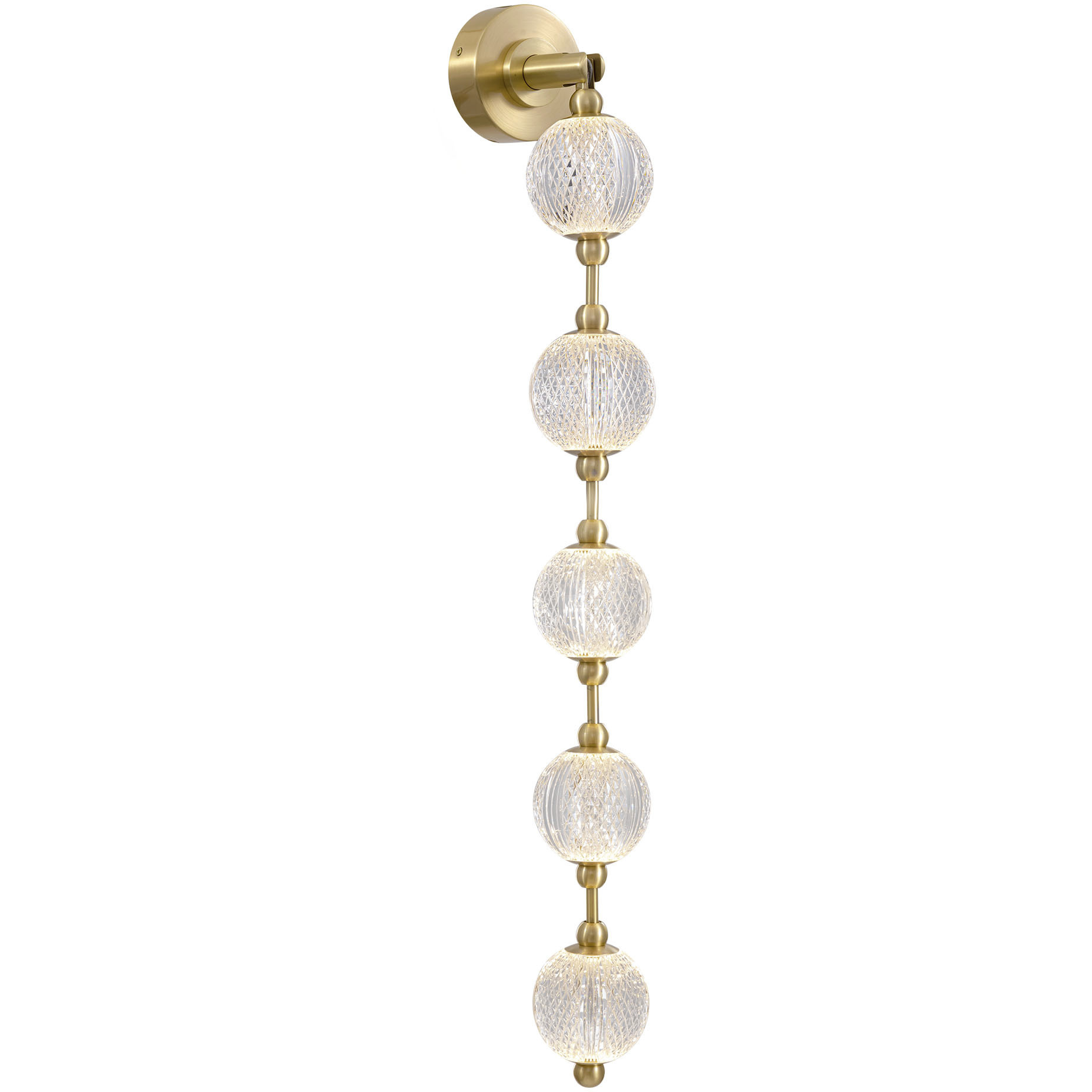 Marni LED 4.38 inch Natural Brass Wall/Vanity Light Wall Light