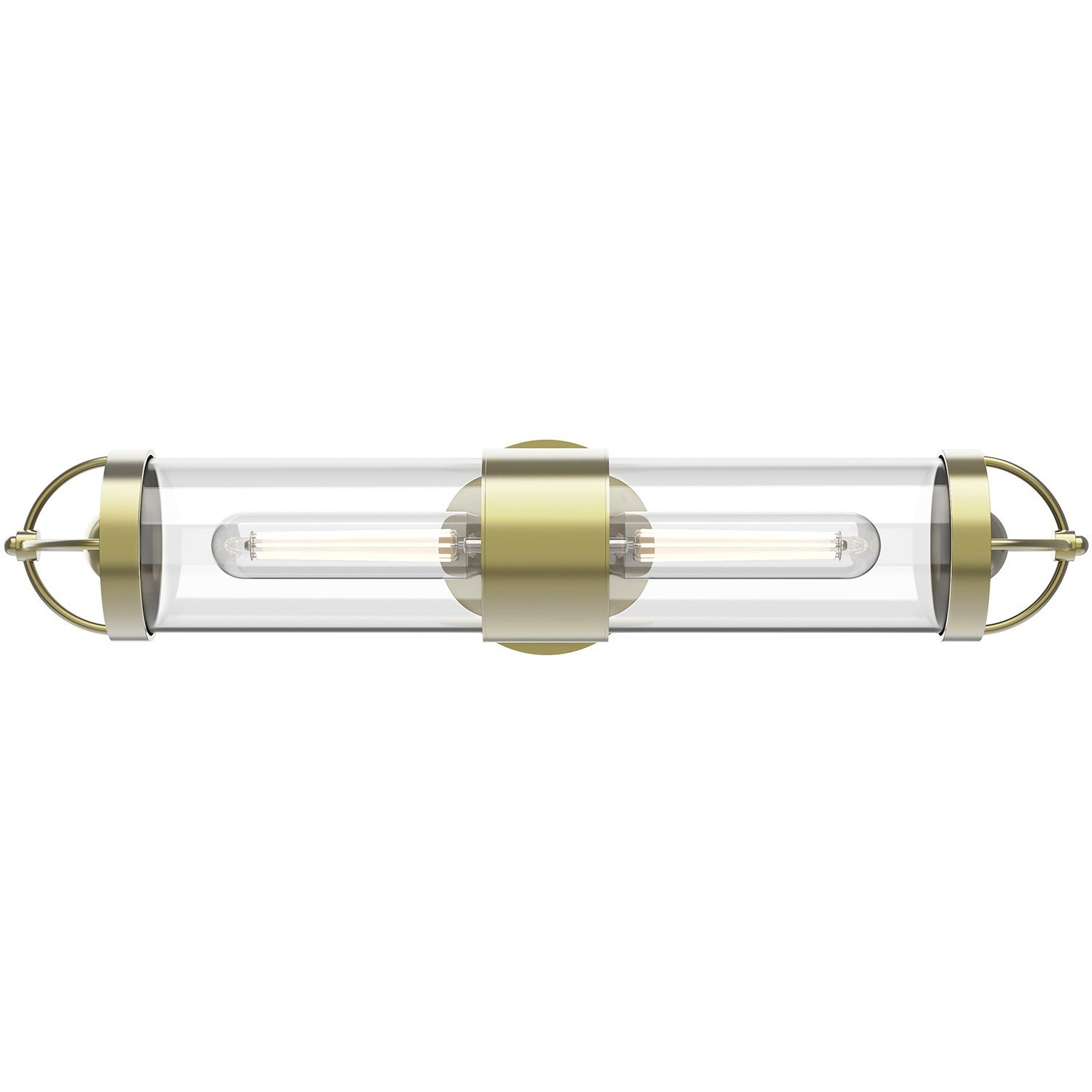 Lancaster 2 Light 18.11 inch Brushed Brass Vanity Light Wall Light