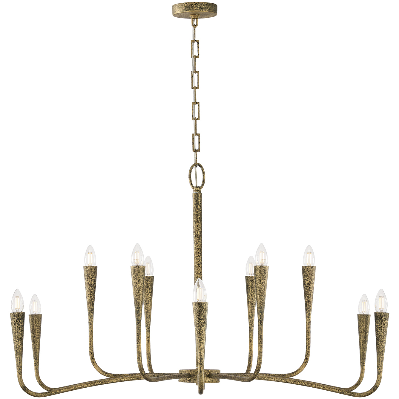 Savari 12 Light 46 inch Artisan Gold Chandelier Ceiling Light