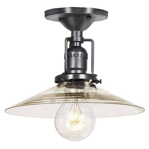 Union Square 1 Light 8 inch Gun Metal Flush Mount Ceiling Light