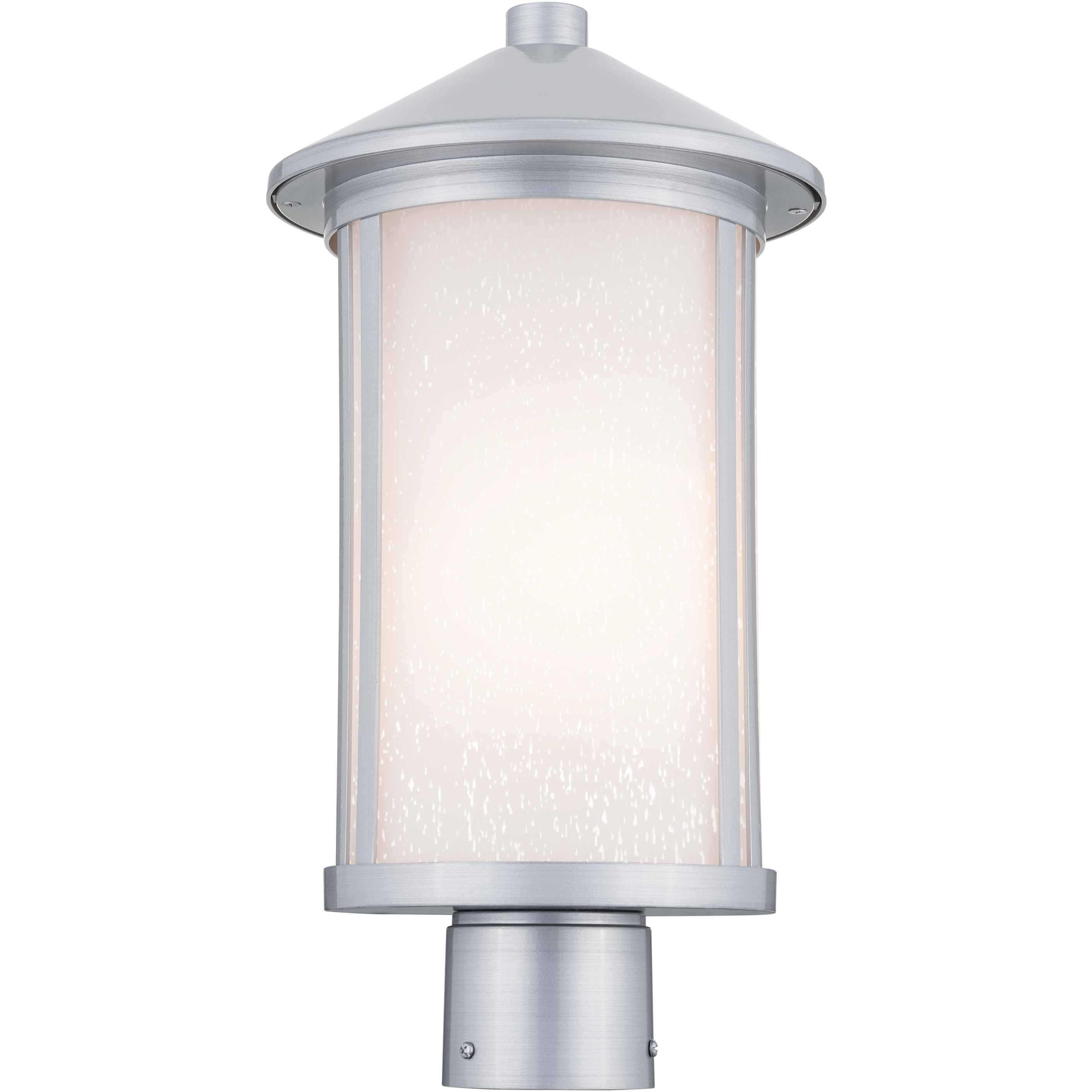 Lombard 1 Light 17.25 inch Brushed Aluminum Outdoor Post Lantern