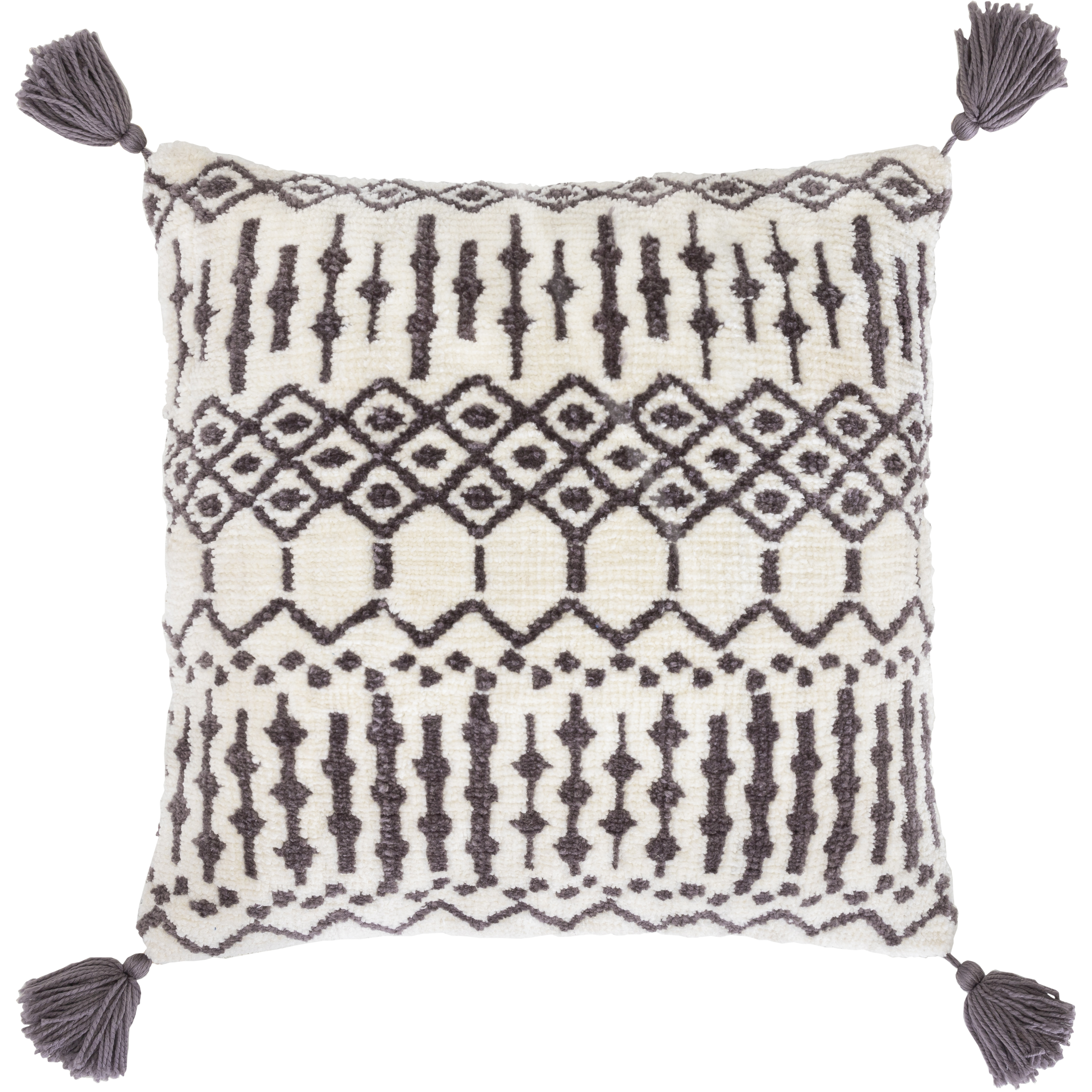 Braith 22 inch Charcoal Pillow Kit in 22 x 22, Square