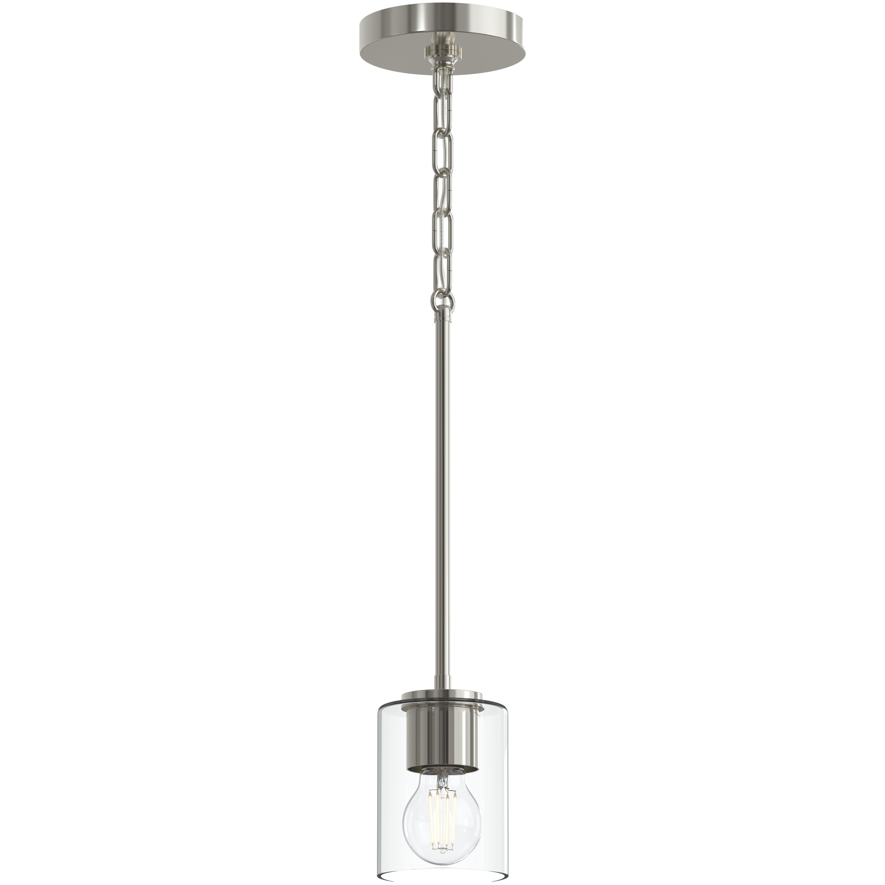 Replay 1 Light 3.88 inch Polished Nickel Mini-Pendant Ceiling Light