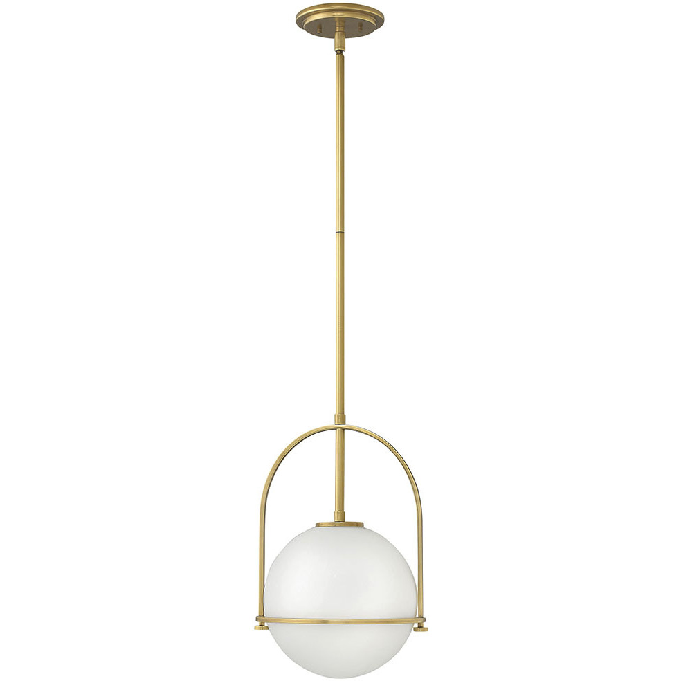 Somerset 1 Light 11.5 inch Heritage Brass Indoor Pendant Ceiling Light