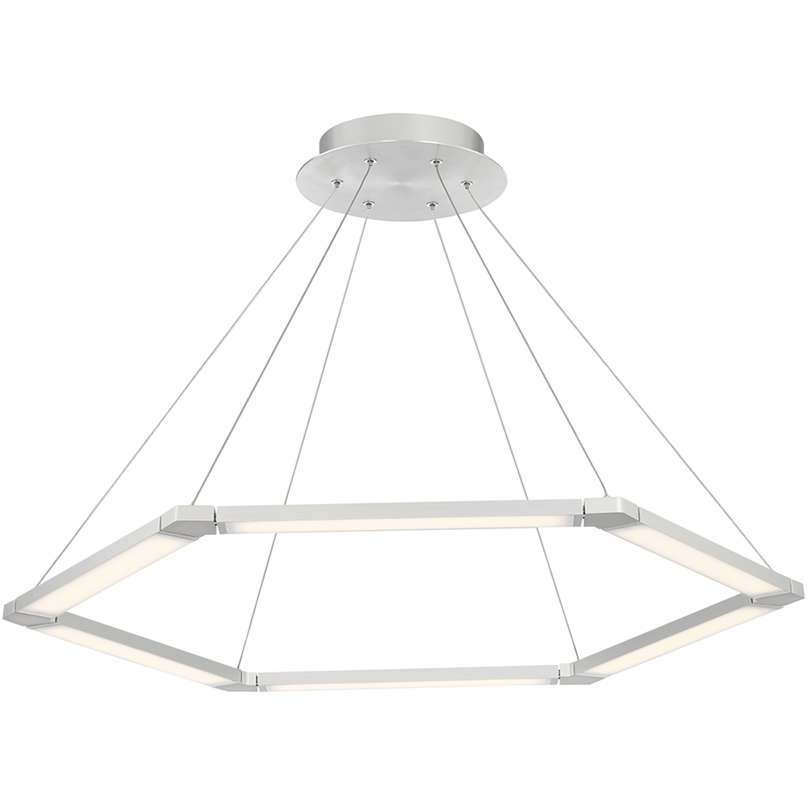 Lune LED 32 inch Aluminum Pendant Ceiling Light, dweLED