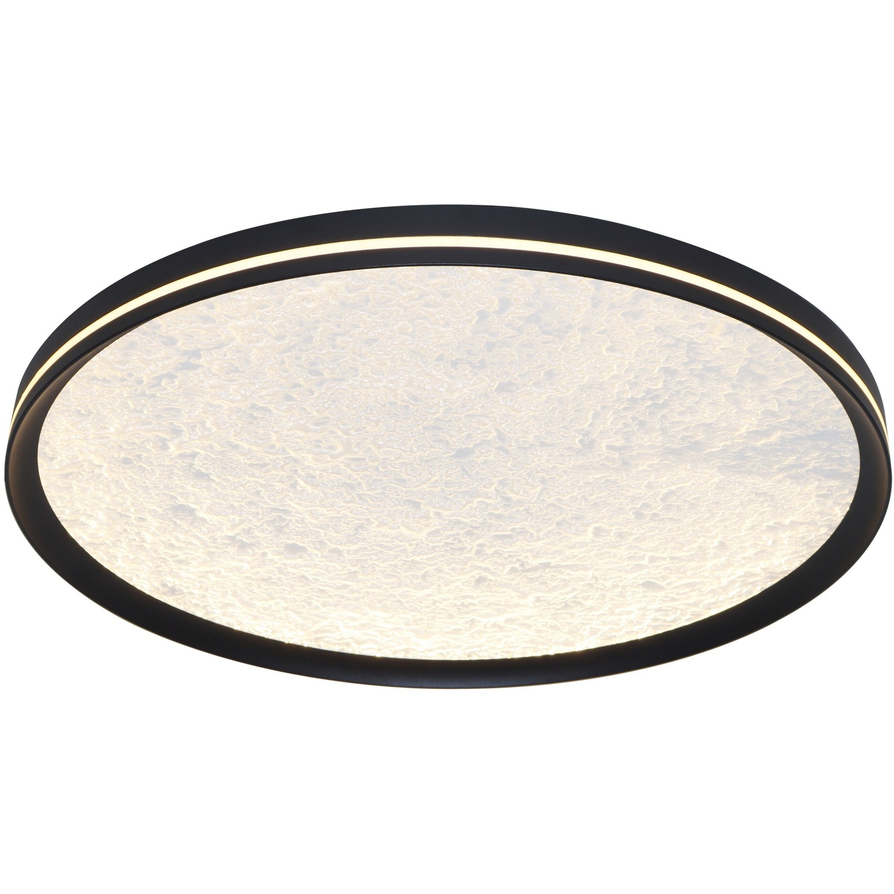Luna LED 15.75 inch Black Flush Mount Ceiling Light
