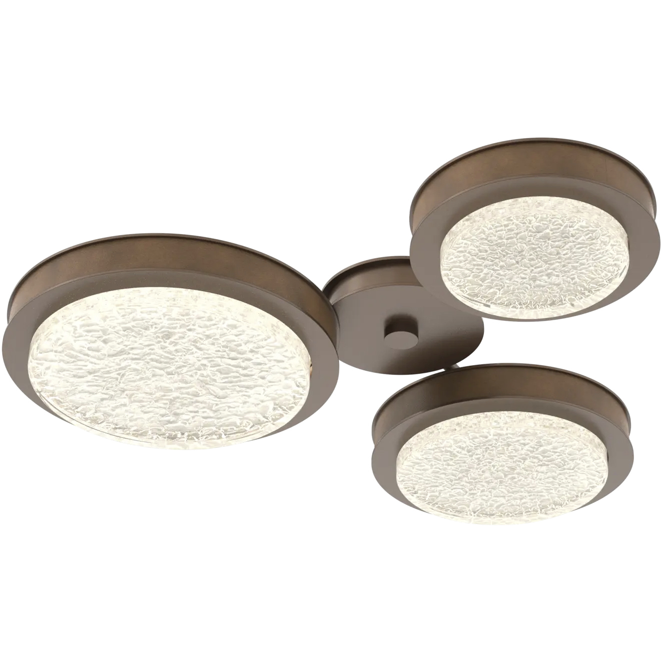Iris LED 28.5 inch Burnished Bronze with Nutmeg Sconce & Flush Mount Wall Light, Hub and Spoke