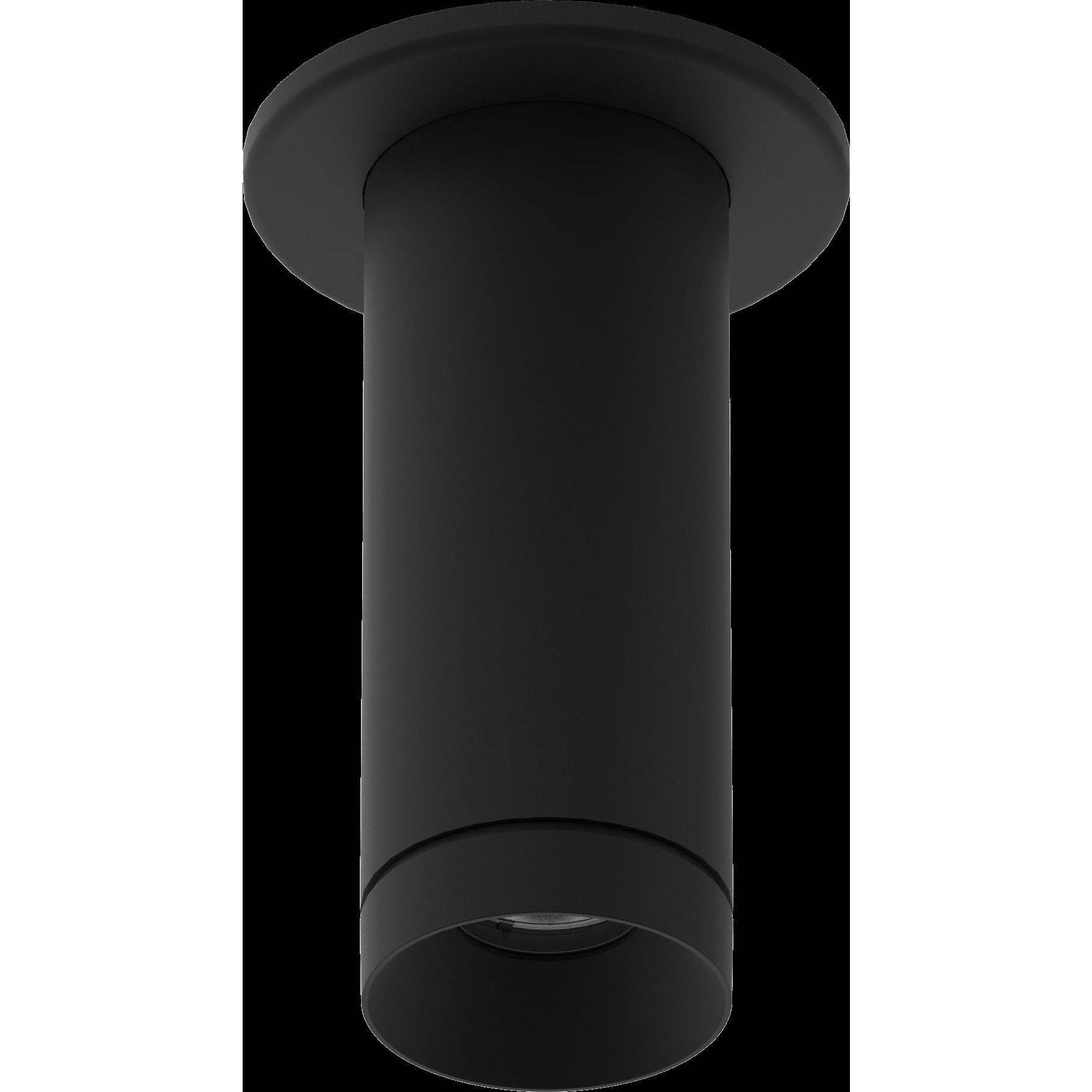 Forme 1 Light 3 inch Matte Black Flush Mount Ceiling Light