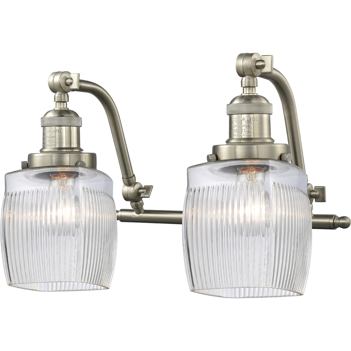 Franklin Restoration Colton 2 Light 17 inch Brushed Satin Nickel Bath Vanity Light Wall Light, Franklin Restoration