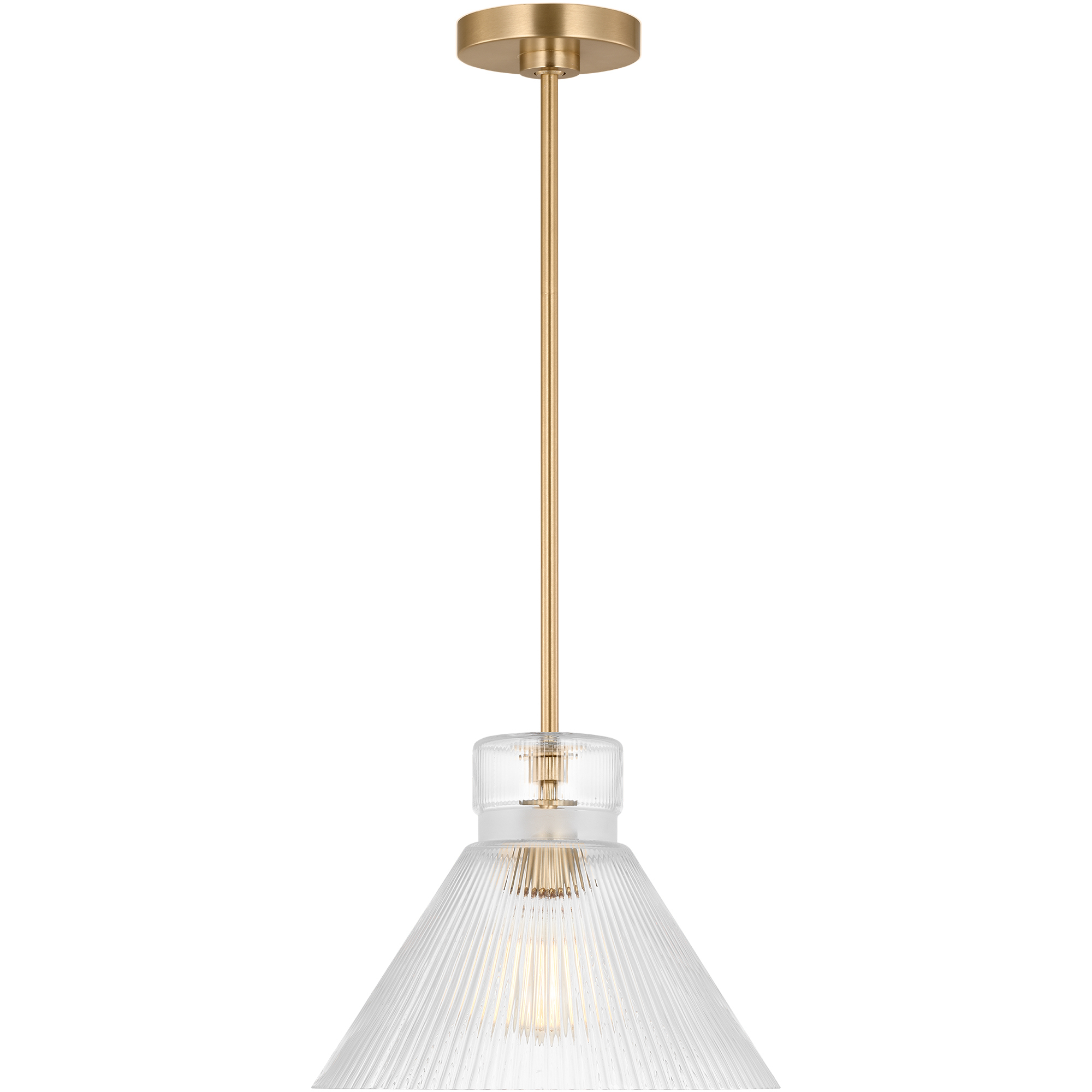 Drew & Jonathan Liouet 1 Light 12 inch Satin Brass Pendant Ceiling Light, Medium