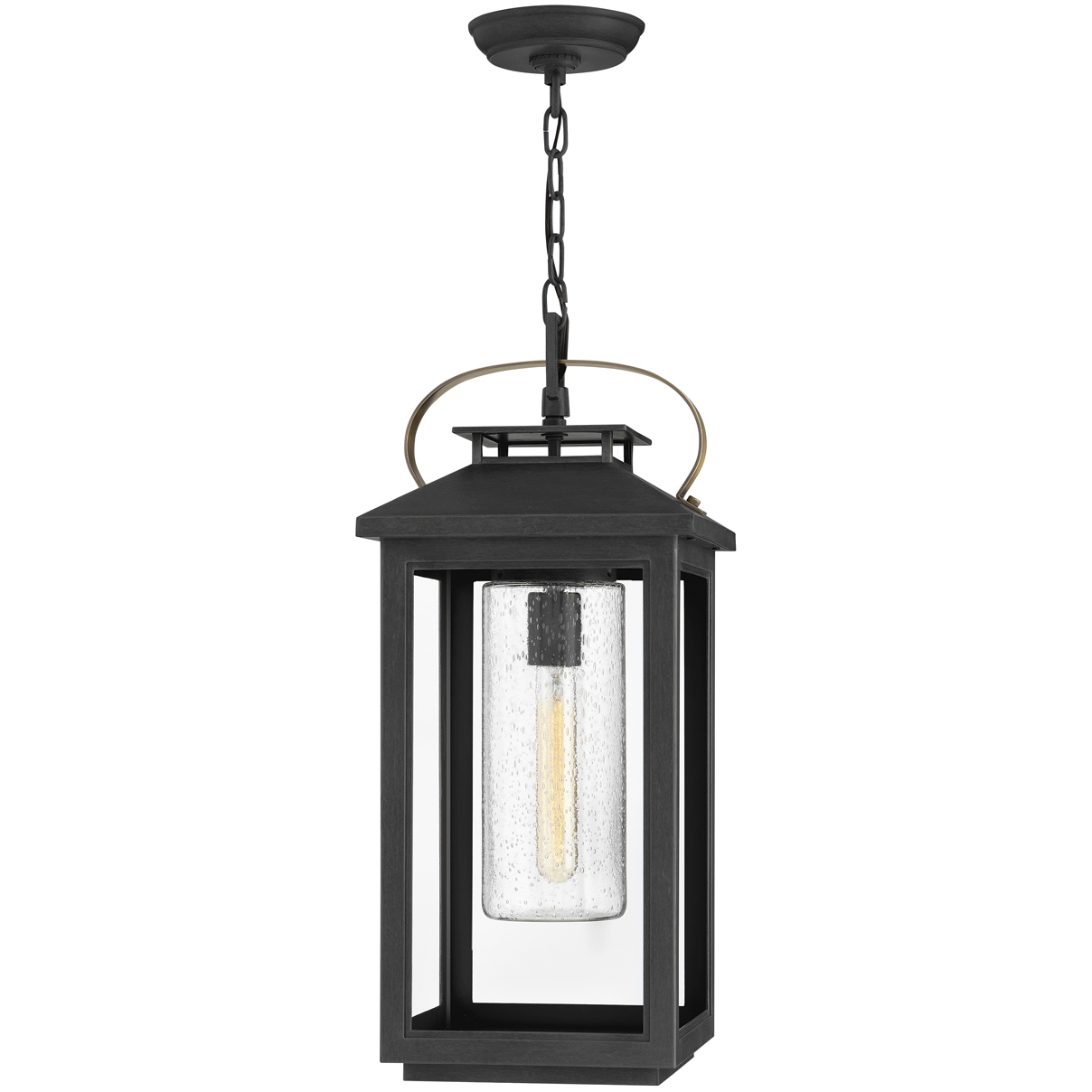 Coastal Elements Atwater LED 9.5 inch Black Outdoor Hanging Lantern in 12V LED, Low Voltage
