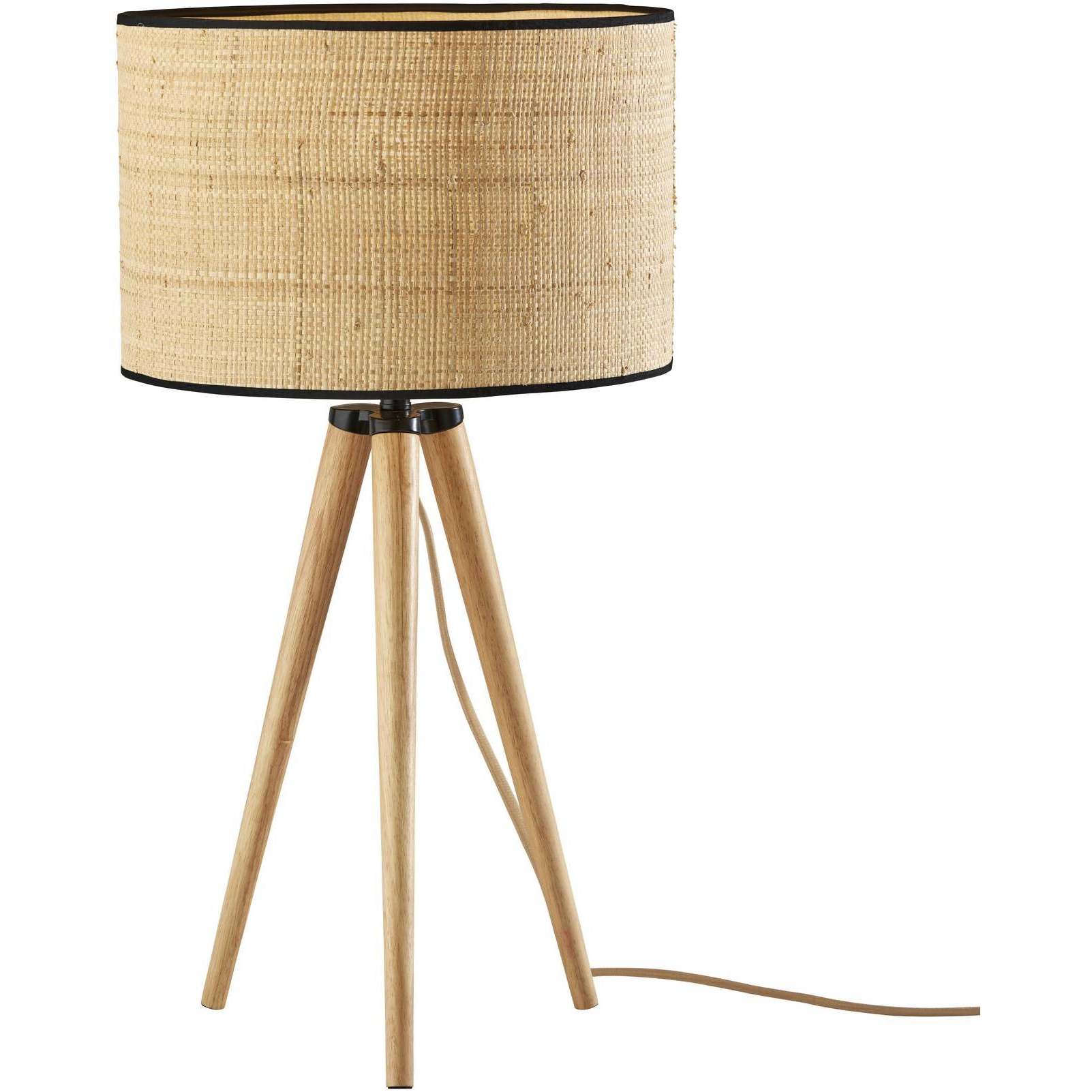 Jackson 26.25 inch 100.00 watt Natural Wood with Black Accents Table Lamp Portable Light