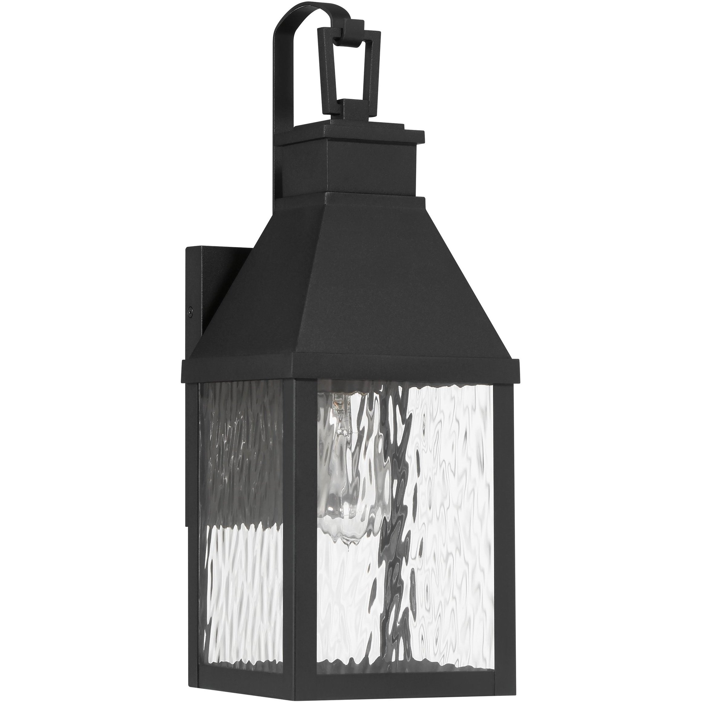 Glencrest 1 Light 18 inch Textured Black Exterior Wall Sconce