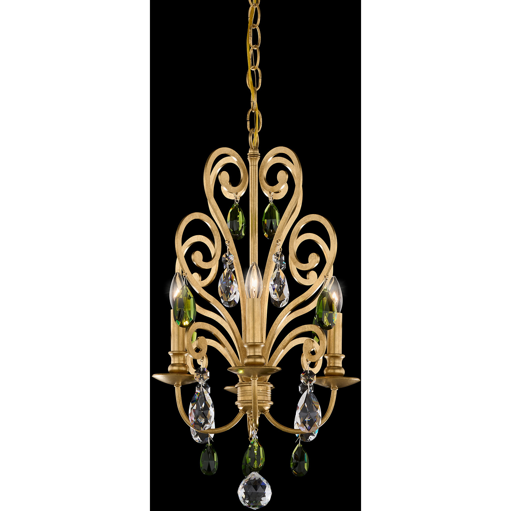 Signature Conclave 4 Light 13.5 inch Antique Silver Mini Chandelier Ceiling Light in Clear and Amethyst
