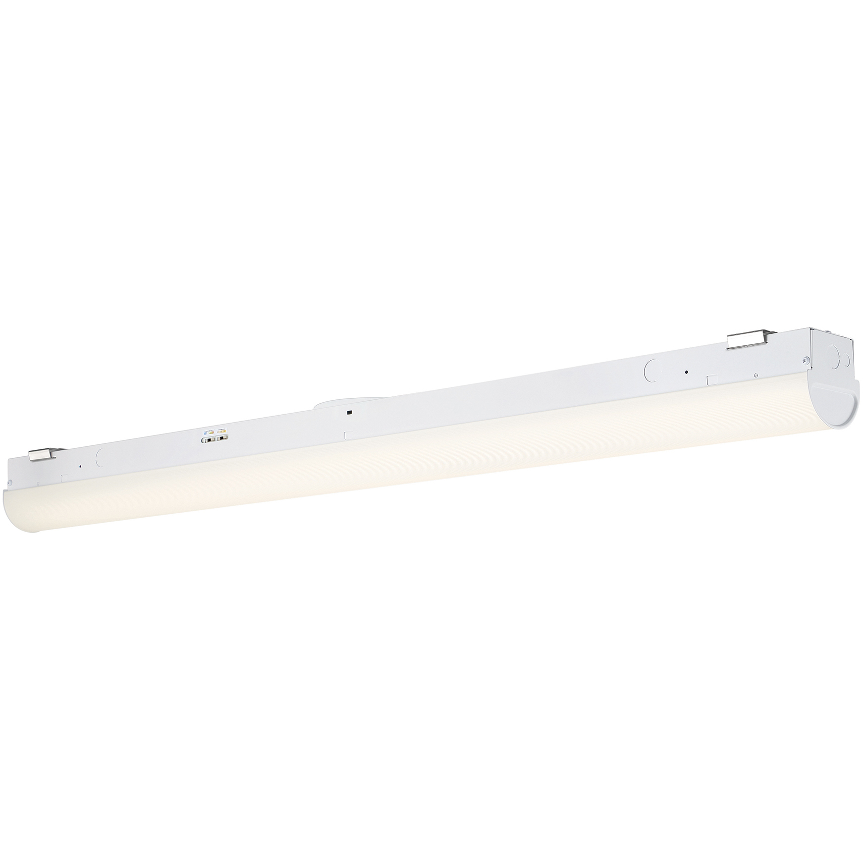 EnviroLite 120/277 White Strip Light Ceiling Light, Medium